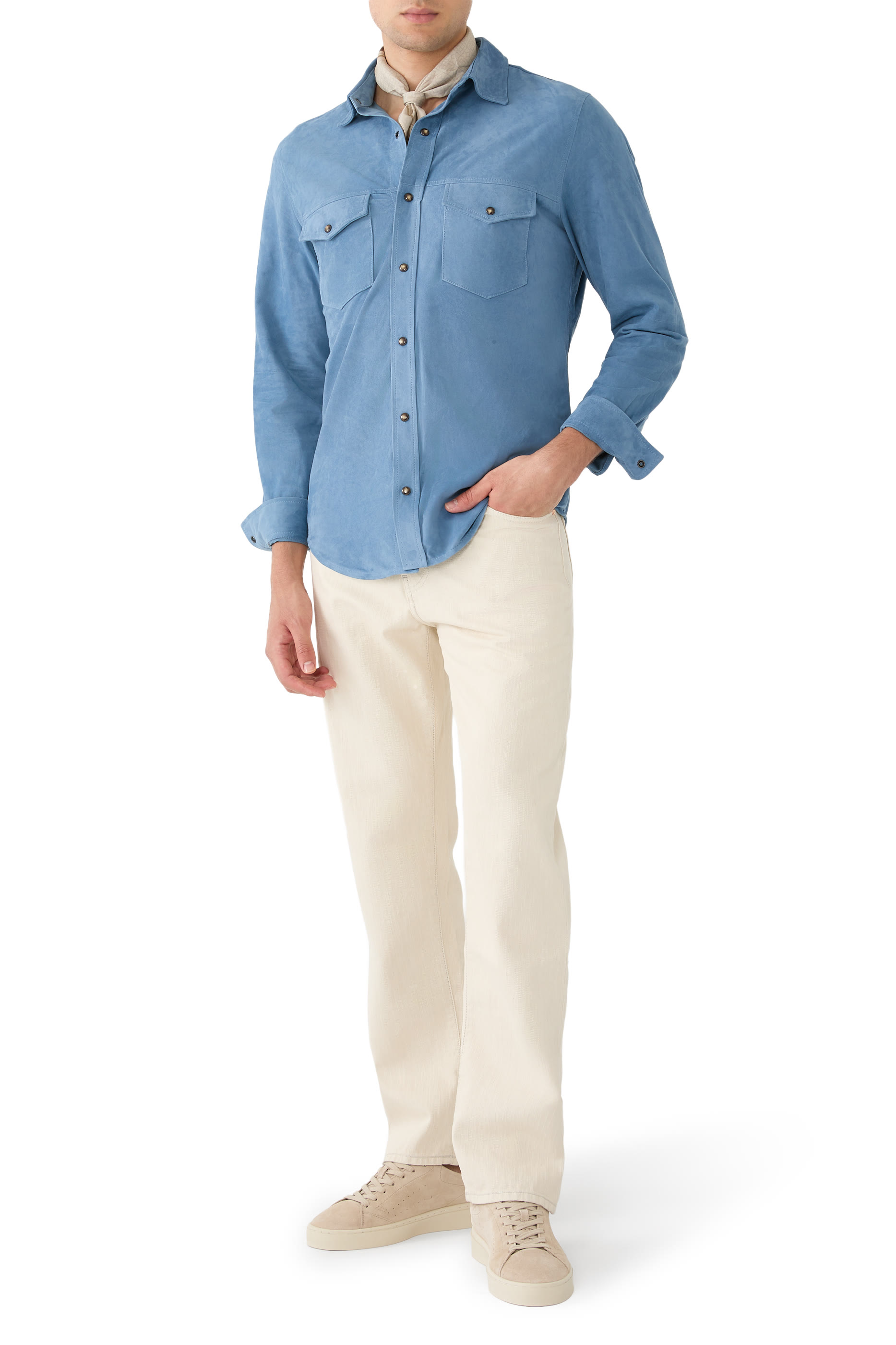 بنطال جينز إيدو بقصة عادية 