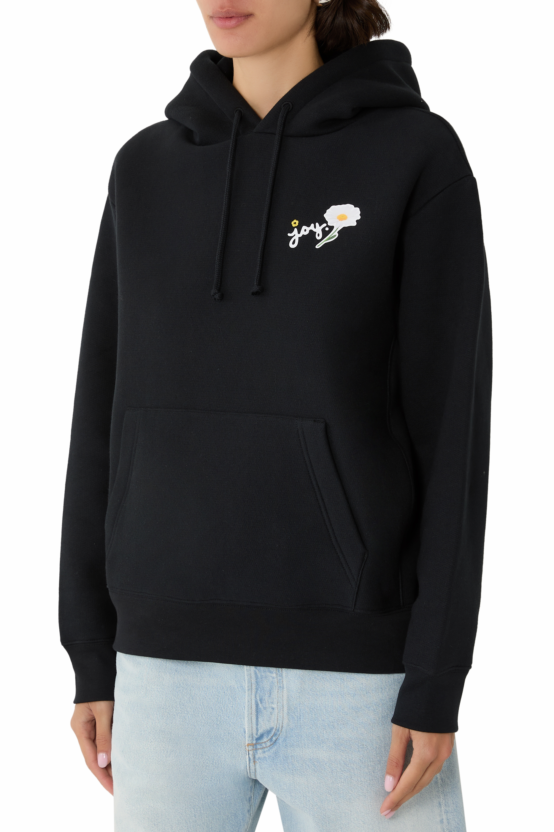  هودي جوي ديزي بقصة فضفاضة قطن