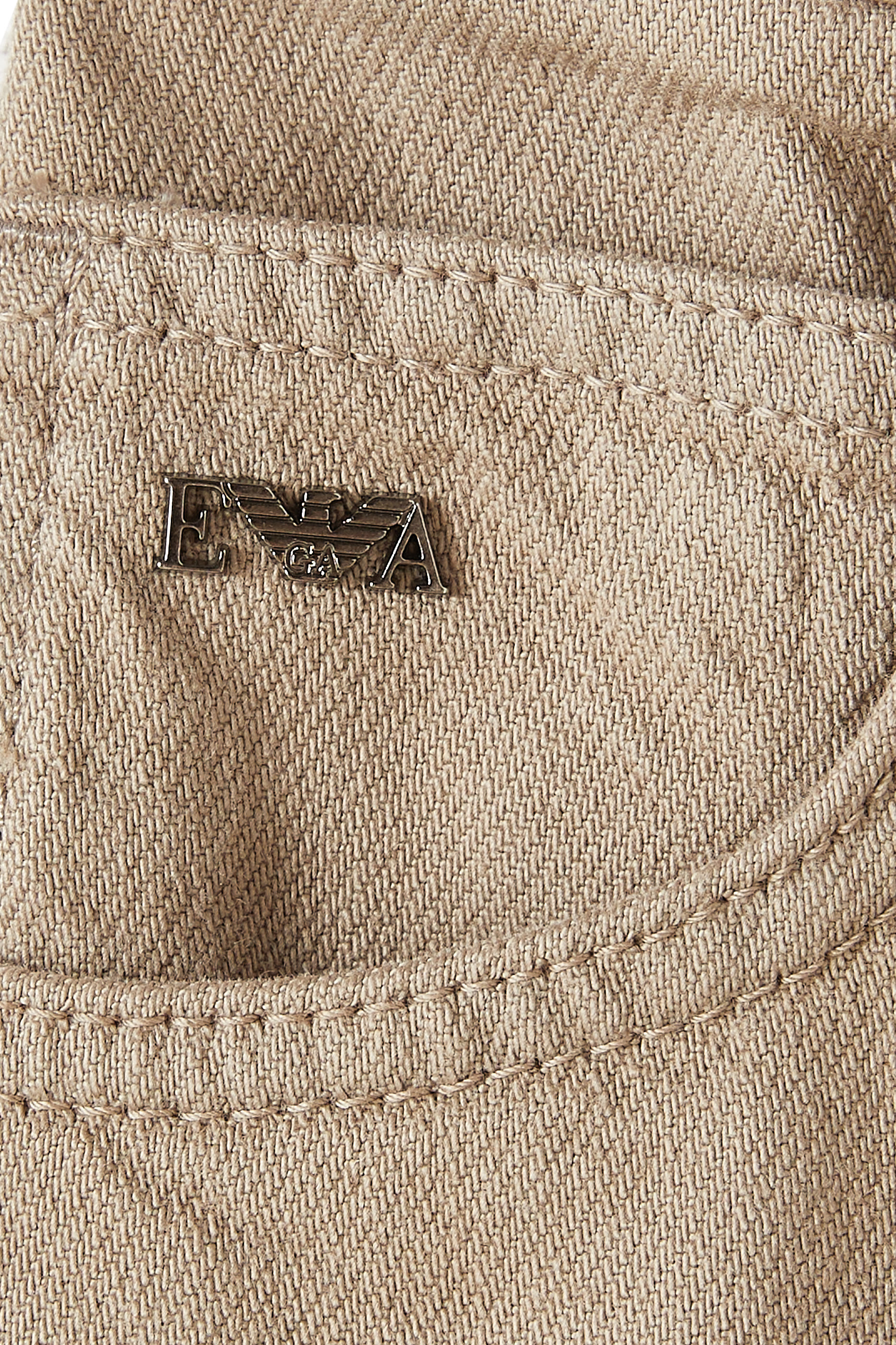 بنطال جينز بشعار الماركة دينم قطن للأطفال