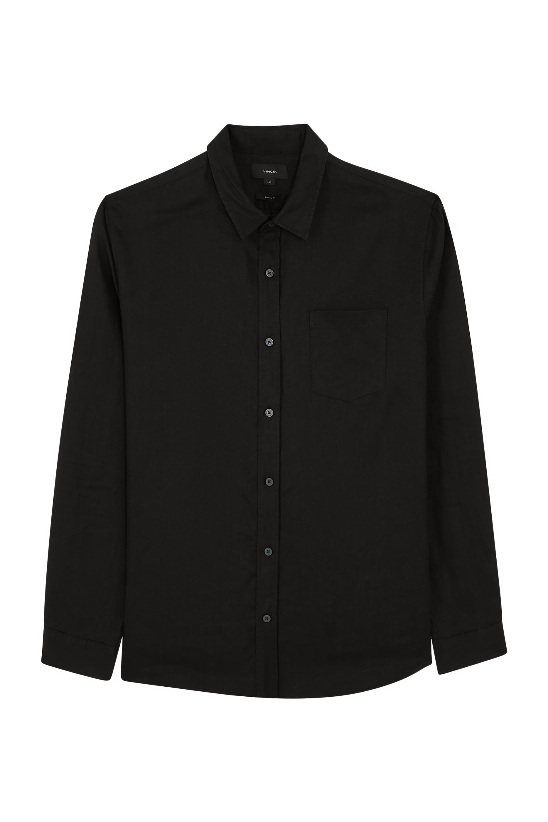 قميص بأكمام طويلة كتان