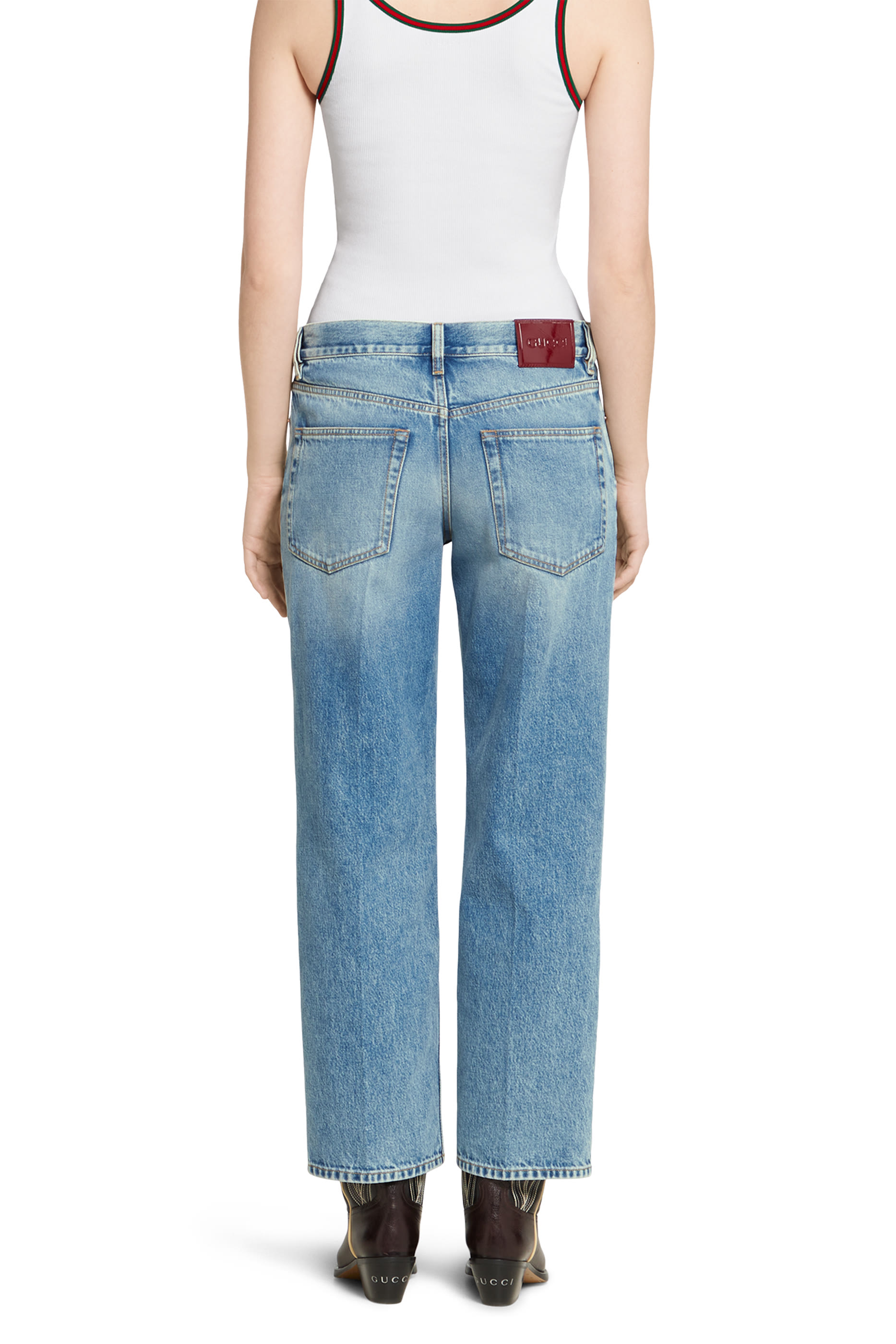 Straight Fit Denim Pants