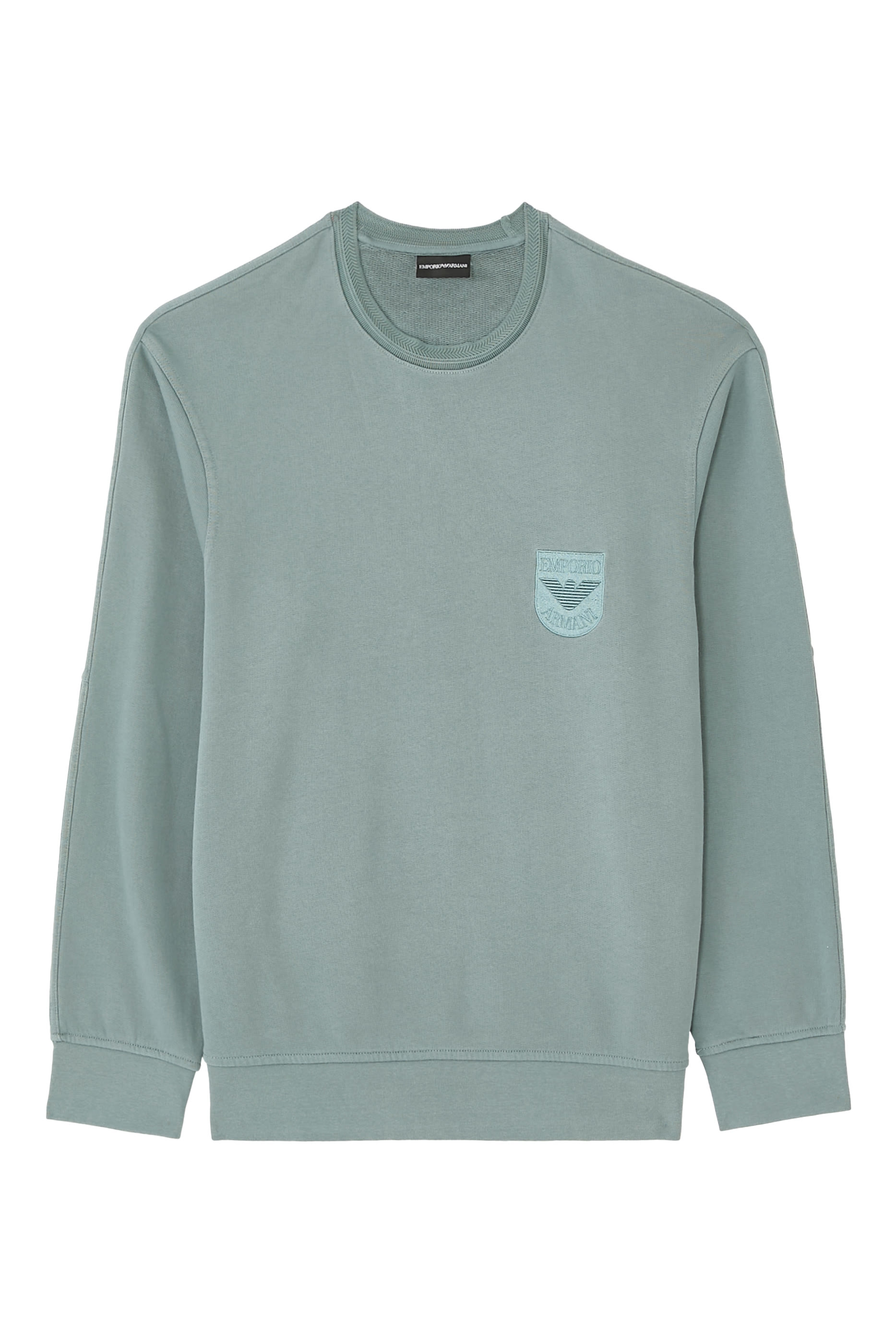 سويت شيرت بتطريز شعار الماركة جيرسيه تيري فرينتش