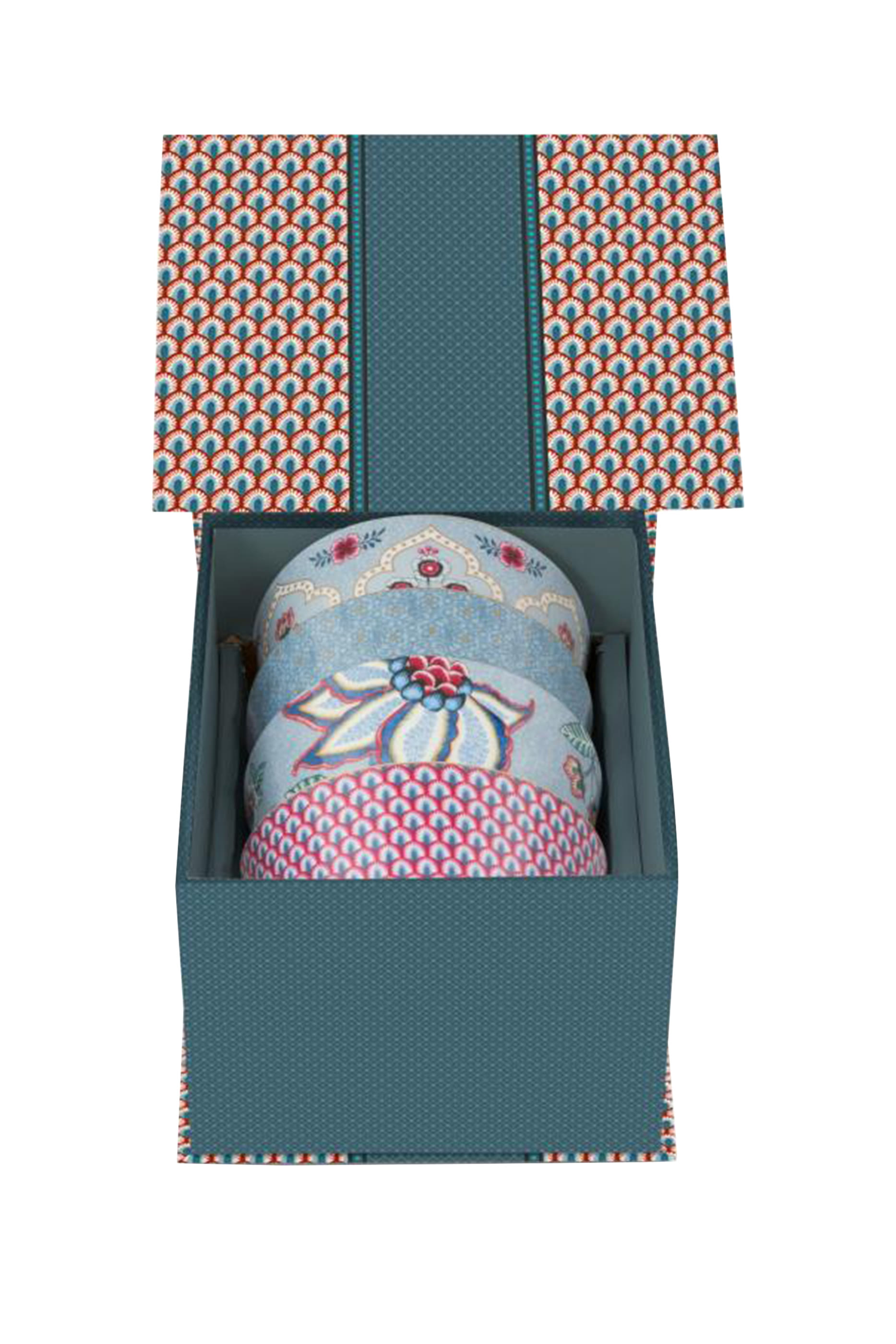 طقم هدايا أوعية بنقشة أورينتال فلاور فستيفال