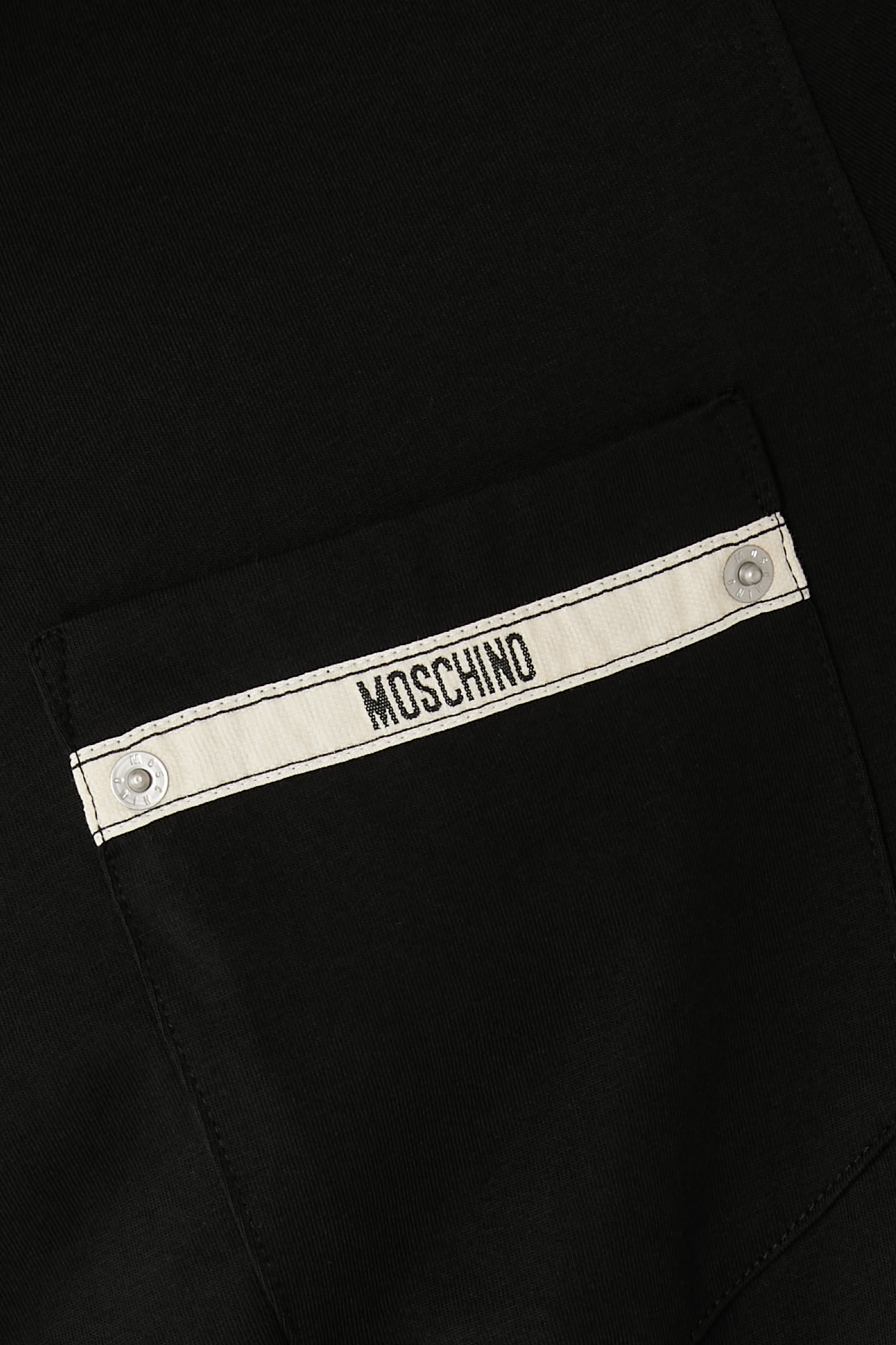 تيشيرت بشريط شعار الماركة قطن جيرسيه