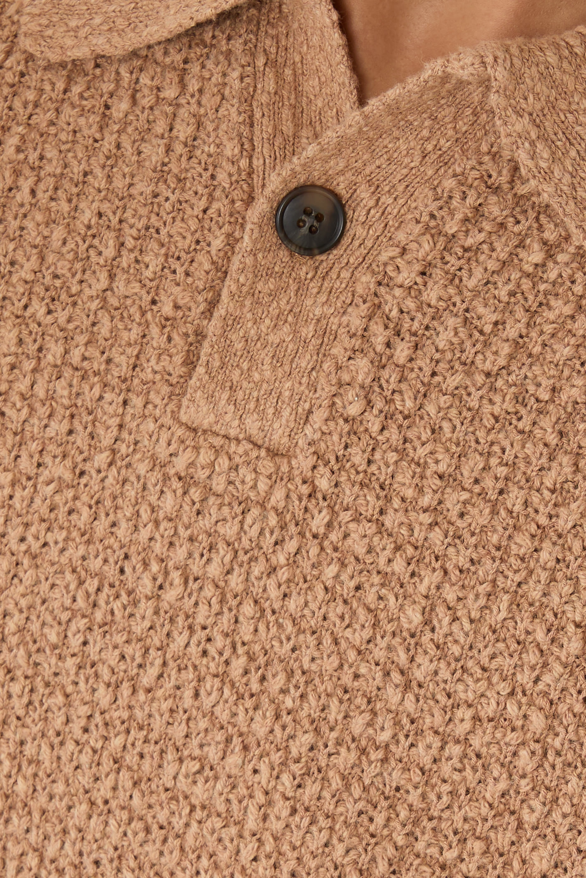 Textured Knit Polo