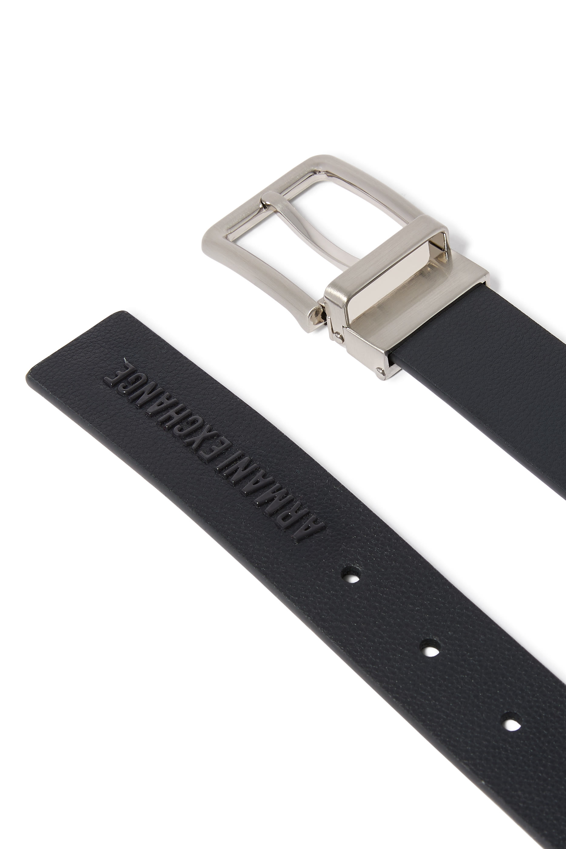 حزام بمشبك مستطيل جلد