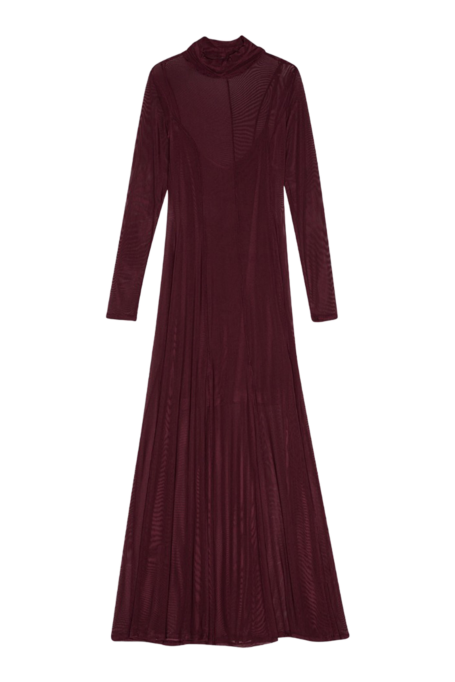 فستان طويل قماش شبكي