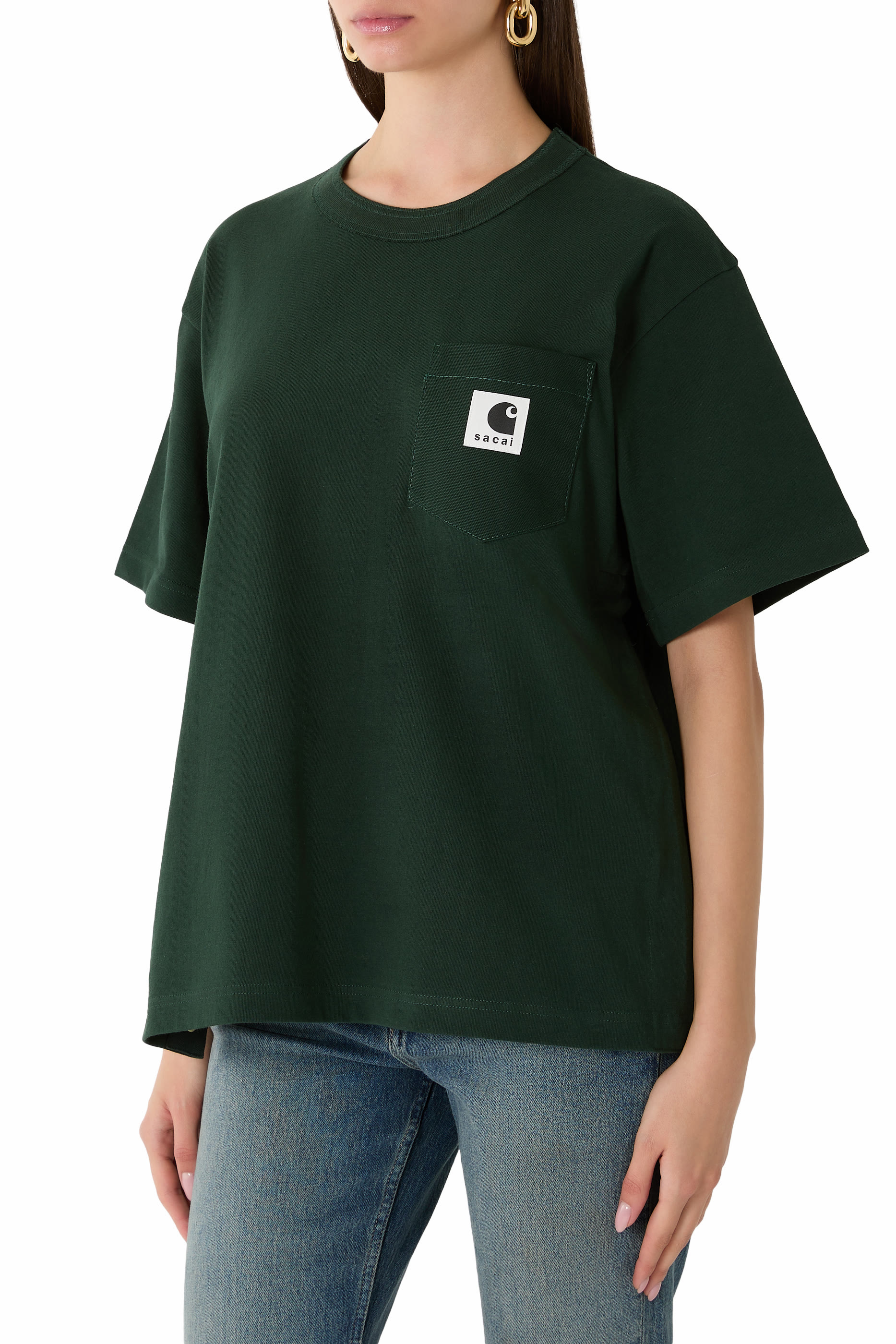 تيشيرت X بشعار الماركة قطن جيرسيه