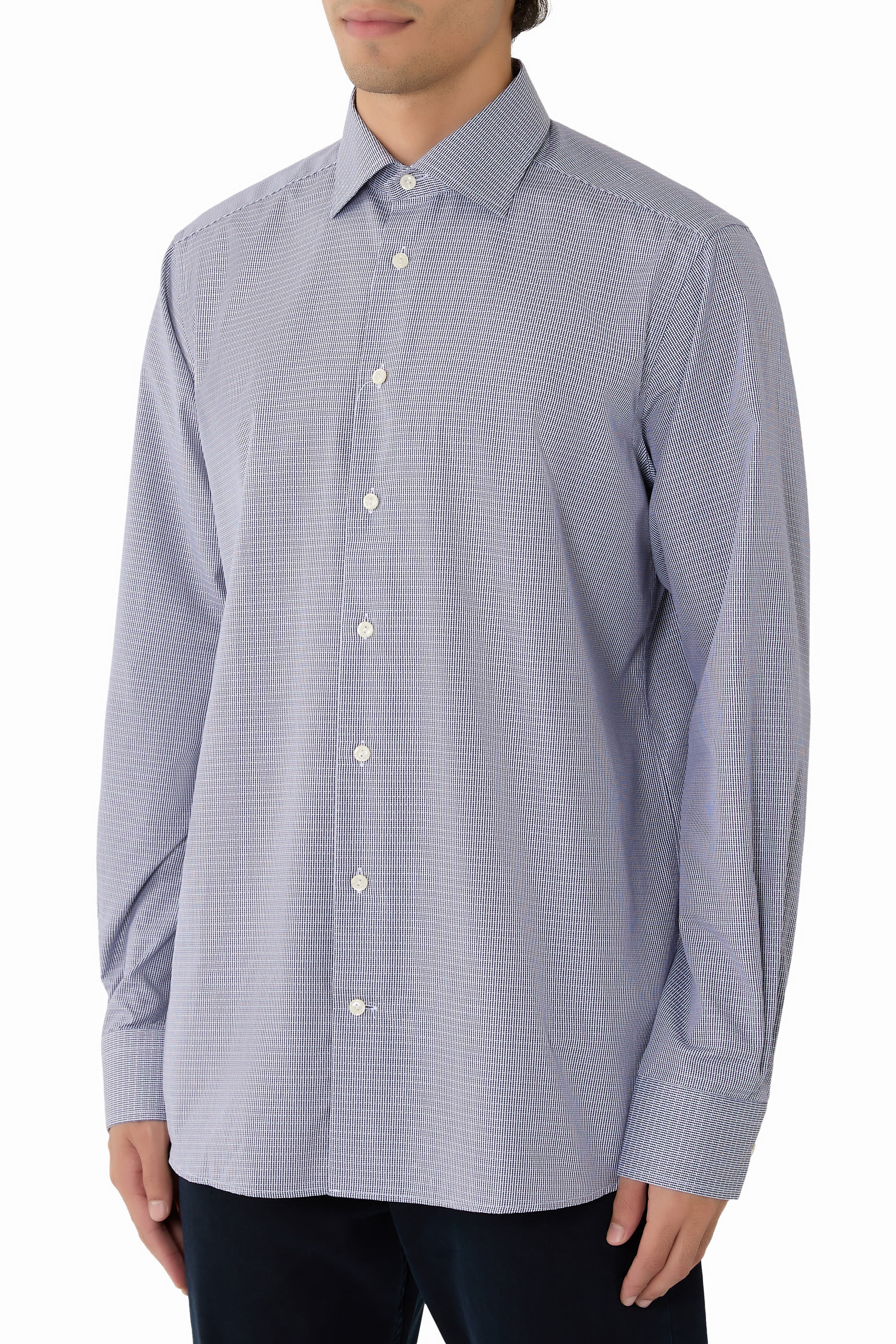  Semi Solid Signature Dobby Shirt