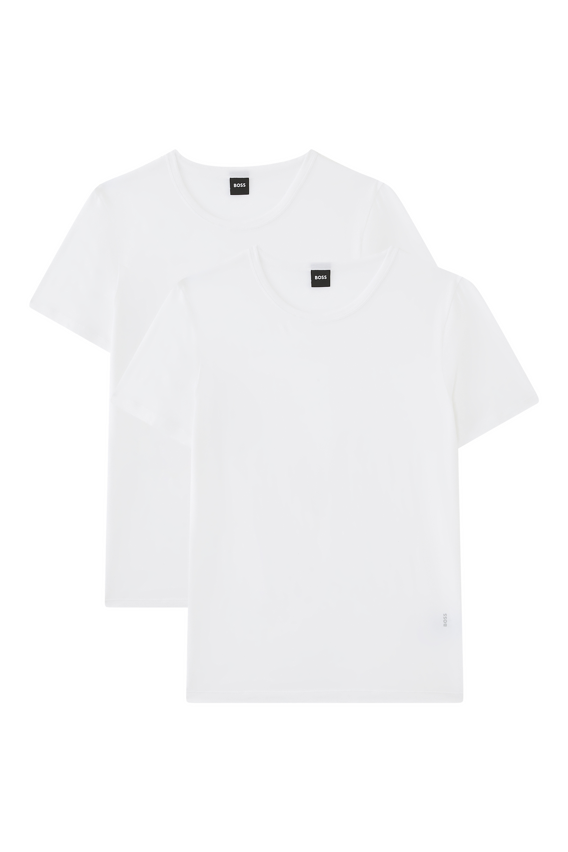 طقم تيشيرتات داخلية قطن مطاطي، قطعتين