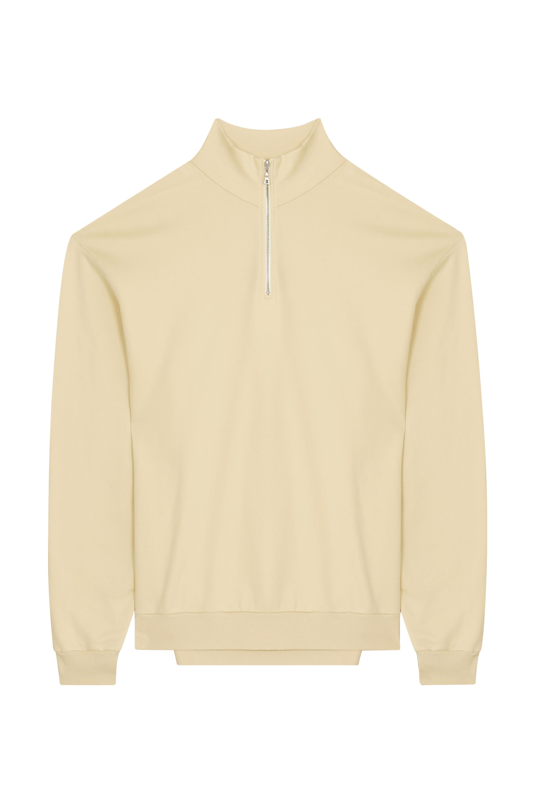 سويت شيرت بنصف سحاب قماش مطاطي خفيف الوزن