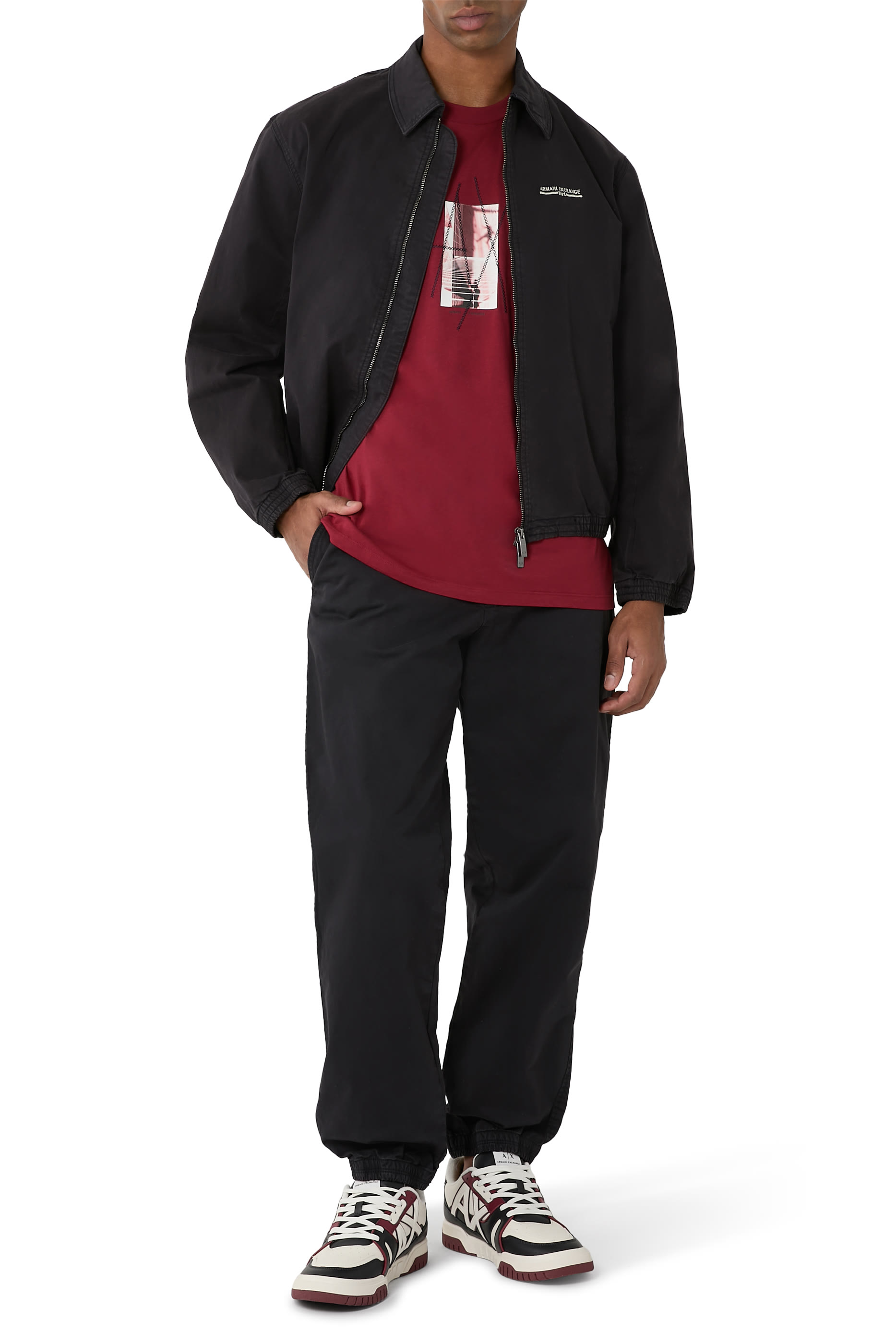 جاكيت بتصميم قميص بسحاب أمامي للإغلاق