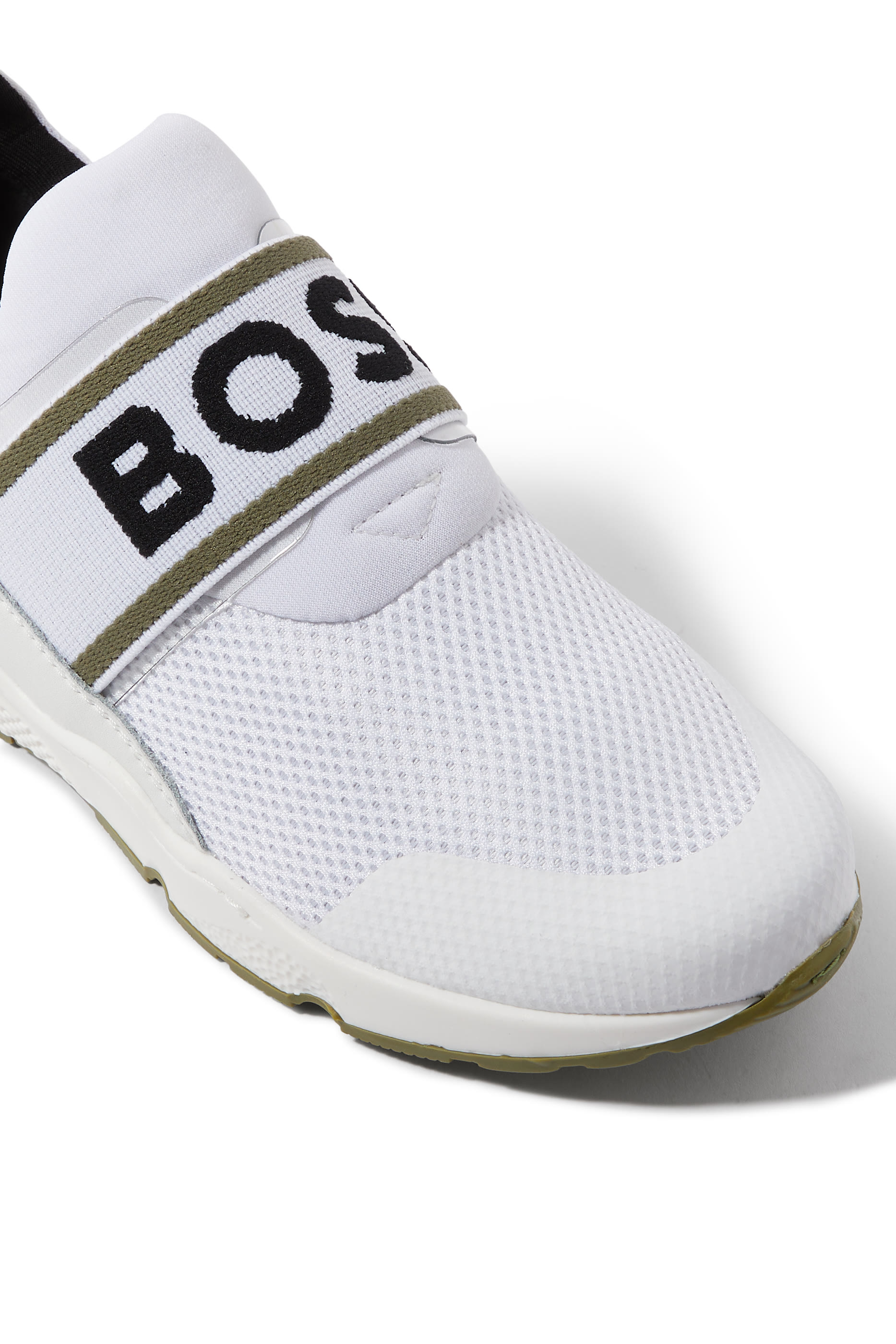 سنيكرز جلد وقماش شبكي للأطفال