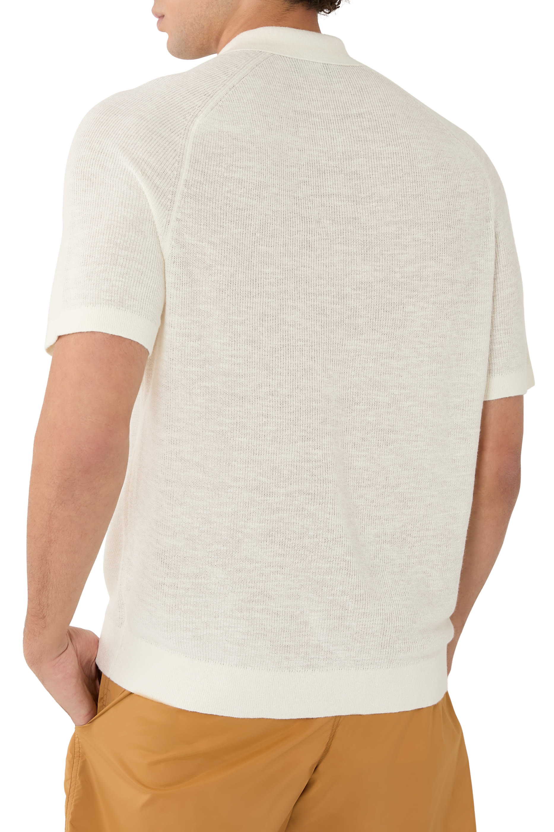 قميص بصف أزرار وأكمام قصيرة كتان باسيفيك