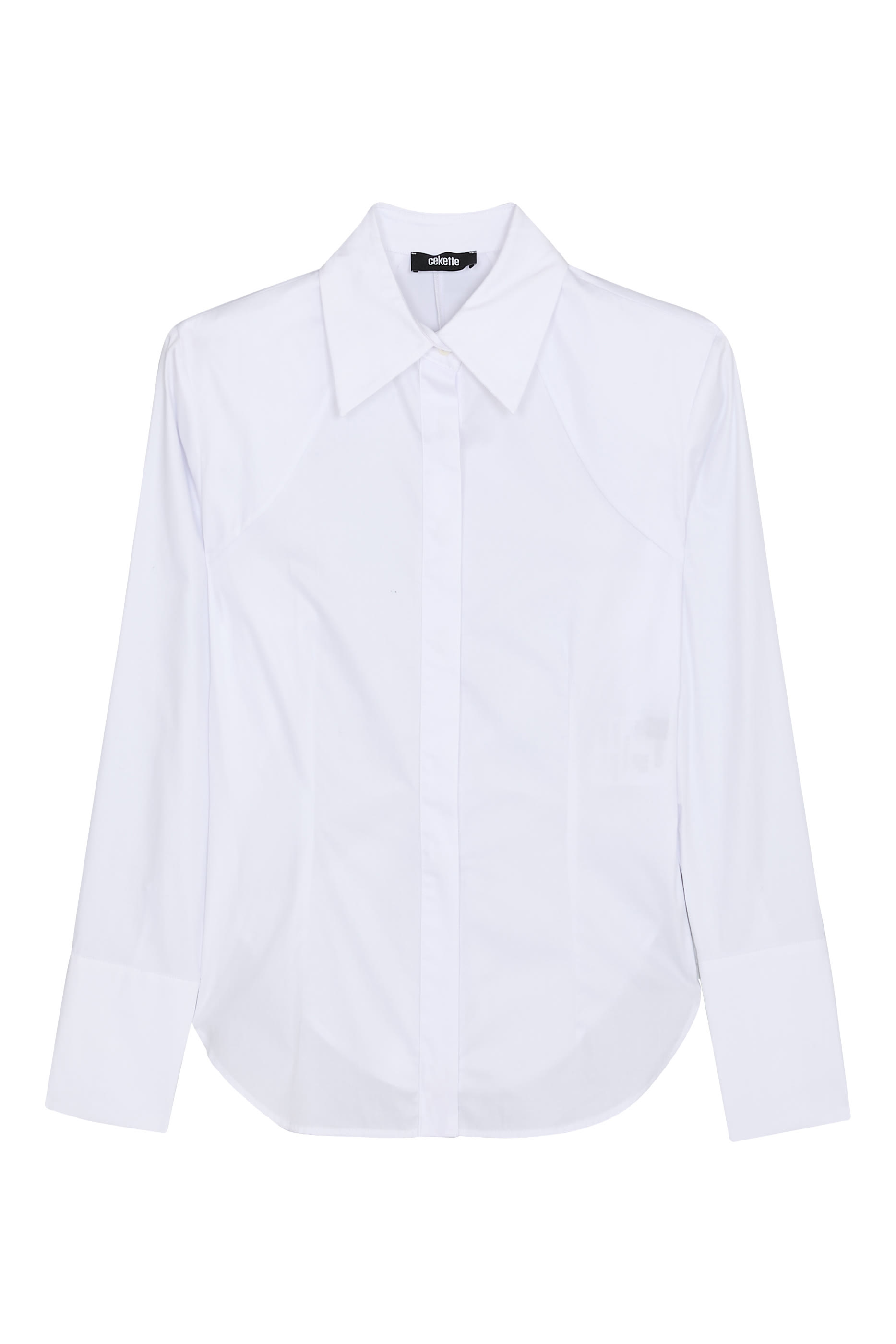 قميص بقصة مربعة بظهر درابيه