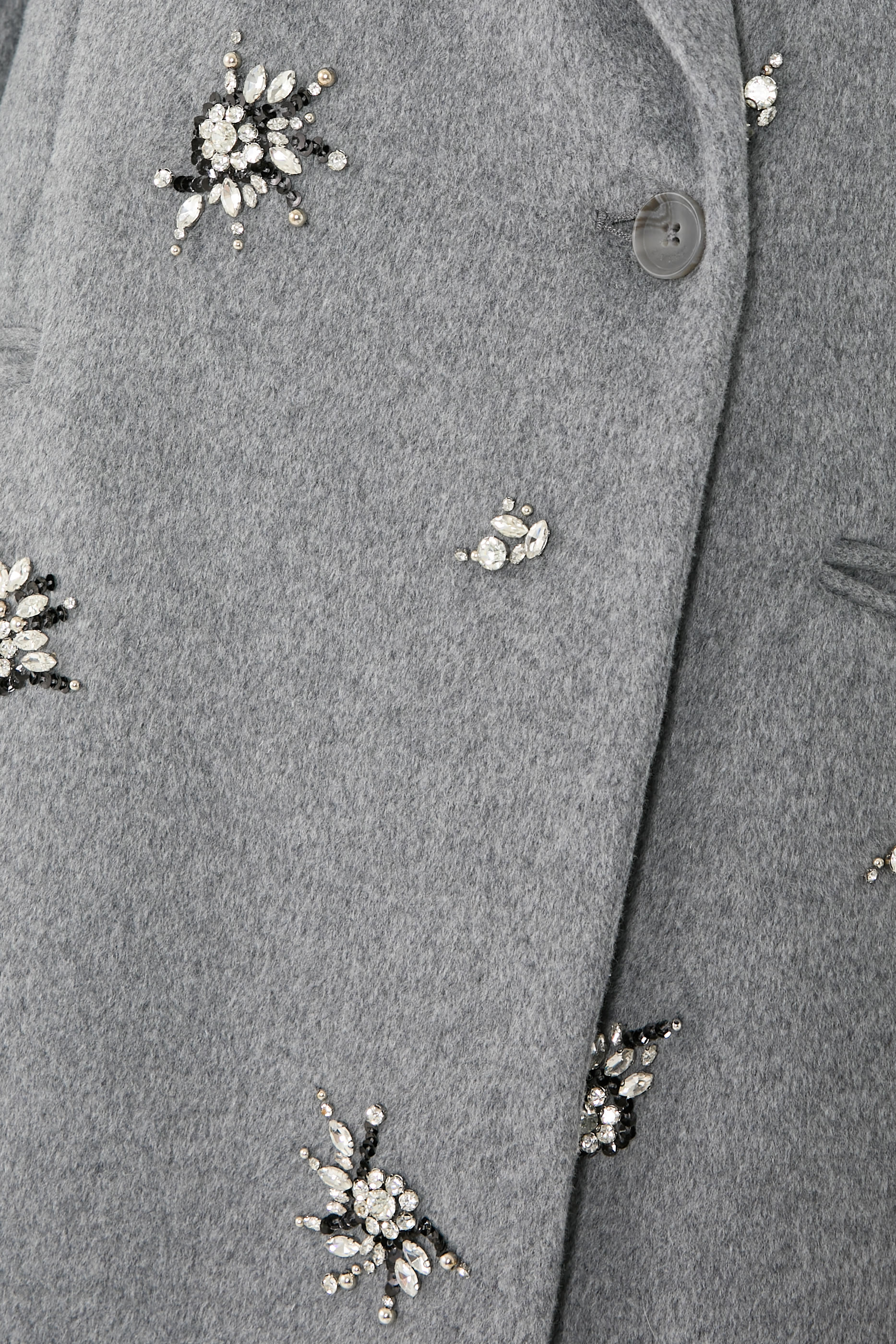 معطف جياني مزين صوف