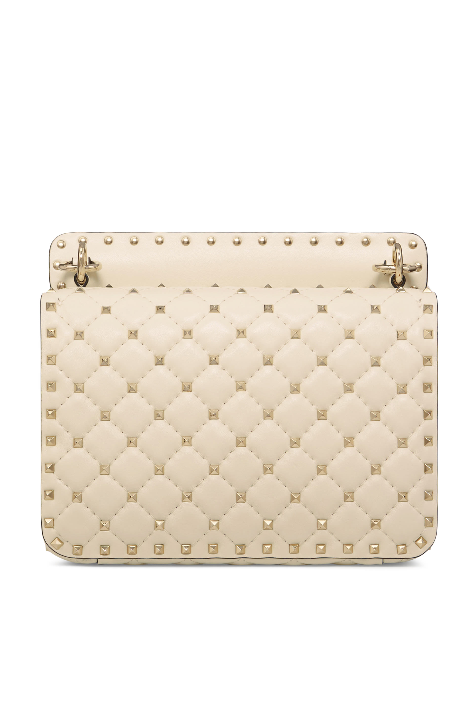 حقيبة كتف بحلي هرمية مدببة