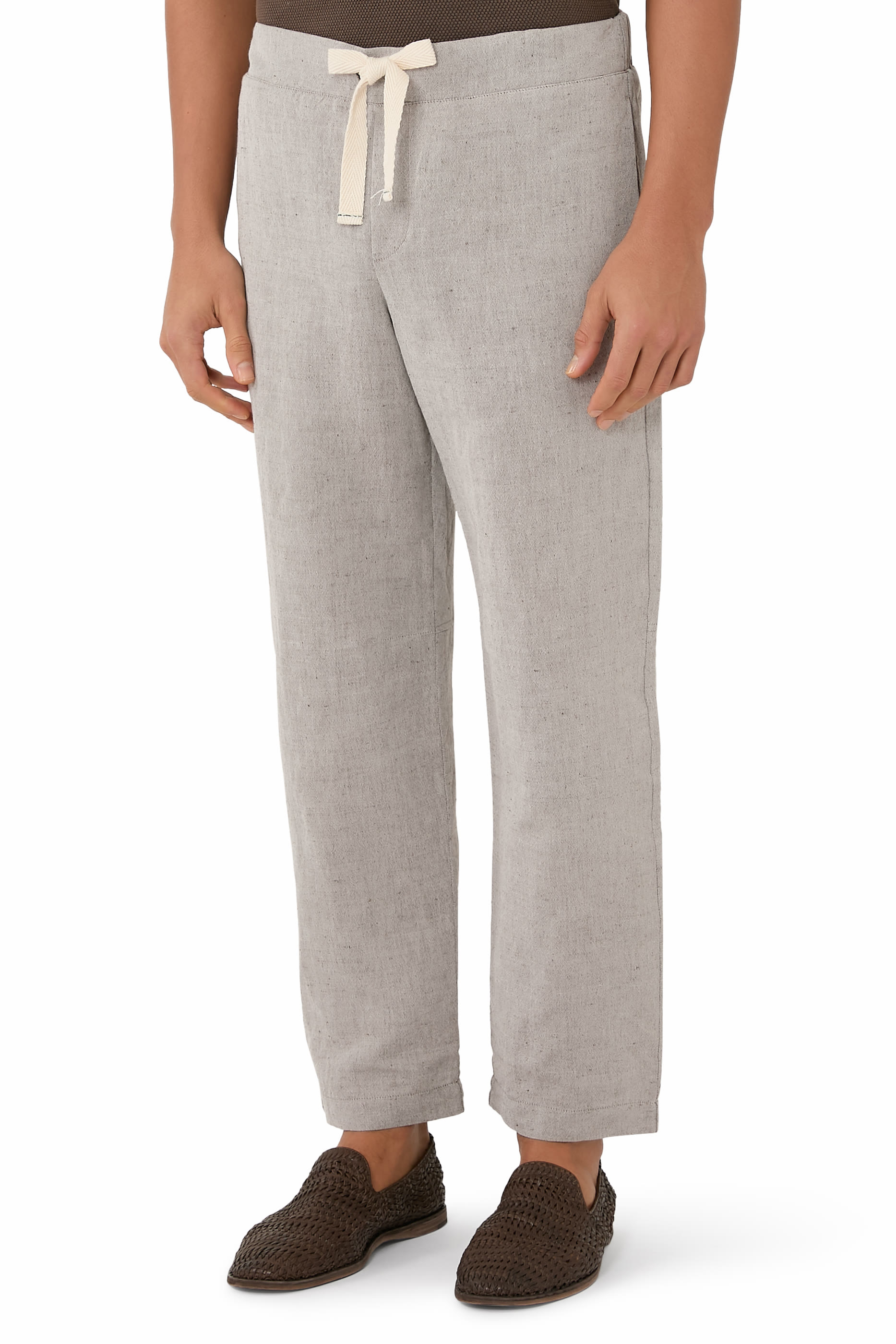 Drawstring Linen Trousers