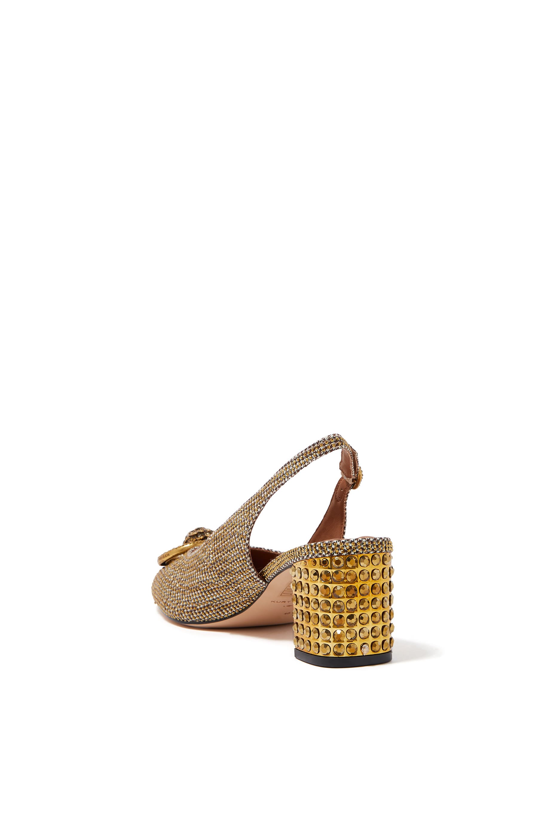 حذاء تشسلسي 60 مفتوح من الخلف بسير خلفي وكعب عريض