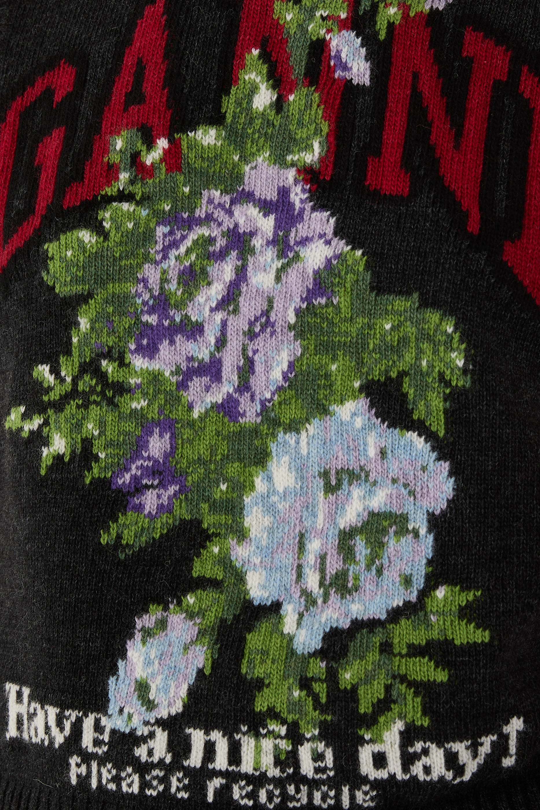  فيست بنقشة ورد صوف 