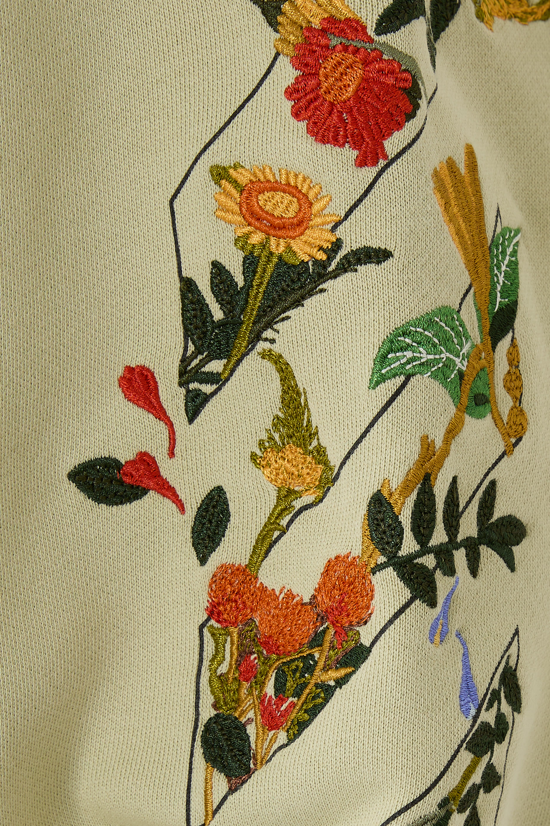 Bookish Flowers Cropped Hoodie