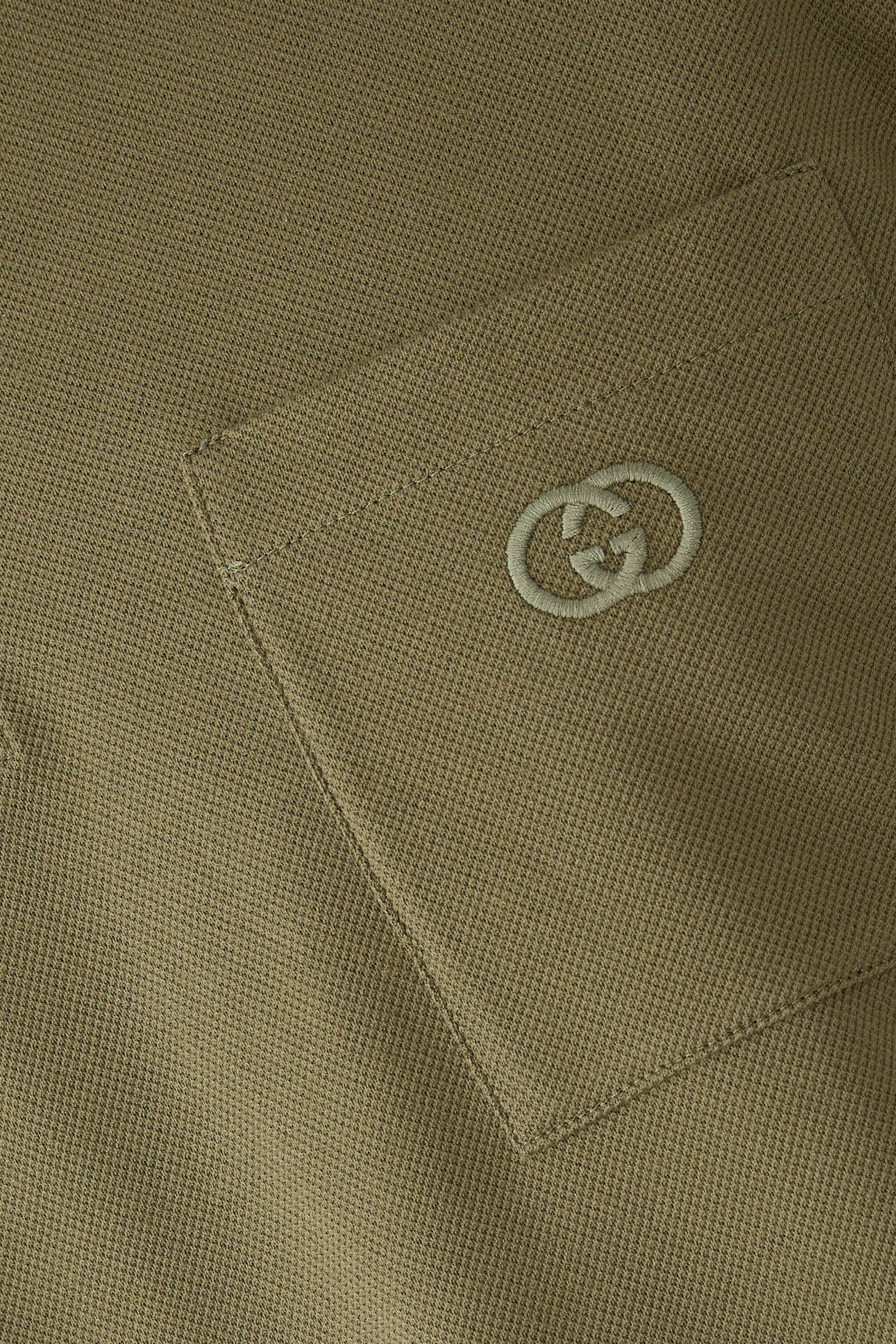 قميص بولو مطرز بشعار الماركة قطن بيكيه