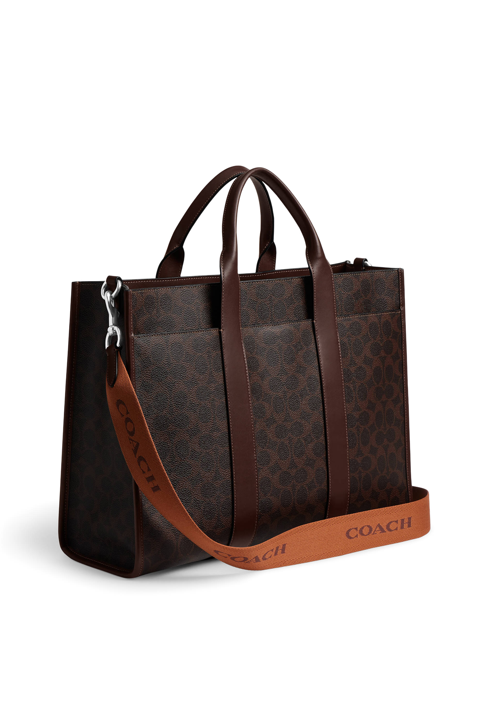 حقيبة يد ويسلي قماش قنب محفور بشعار الماركة