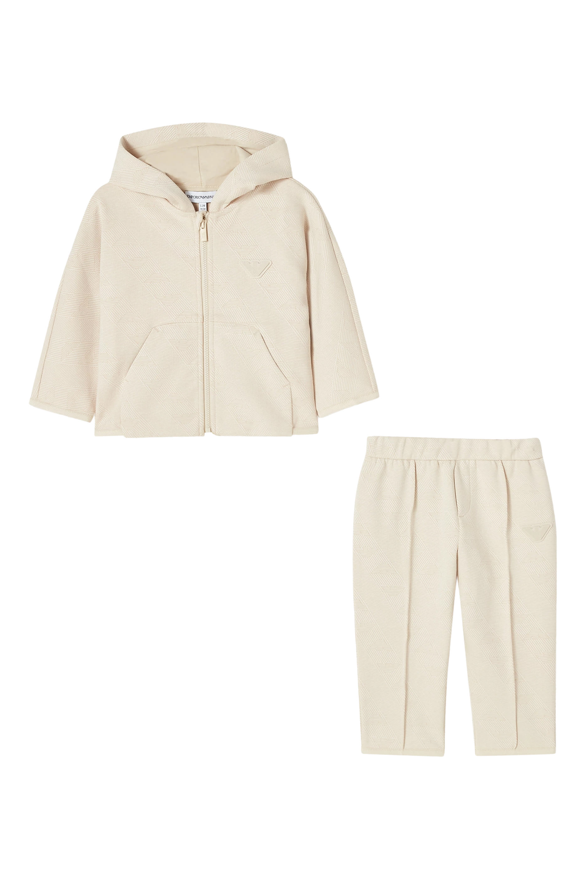 بدلة رياضية بشعار الماركة للأطفال