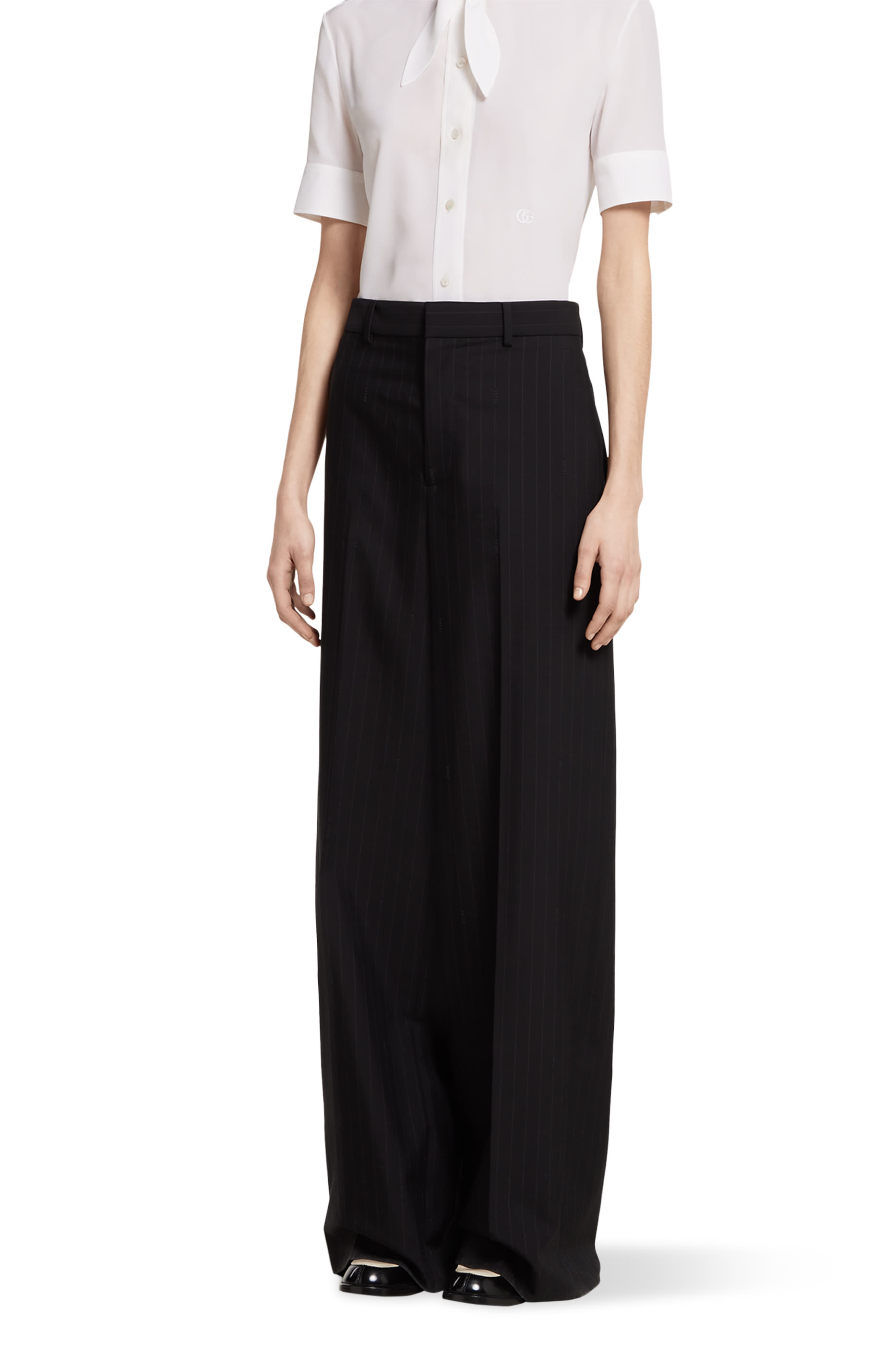 بنطال مخطط صوف جاكار