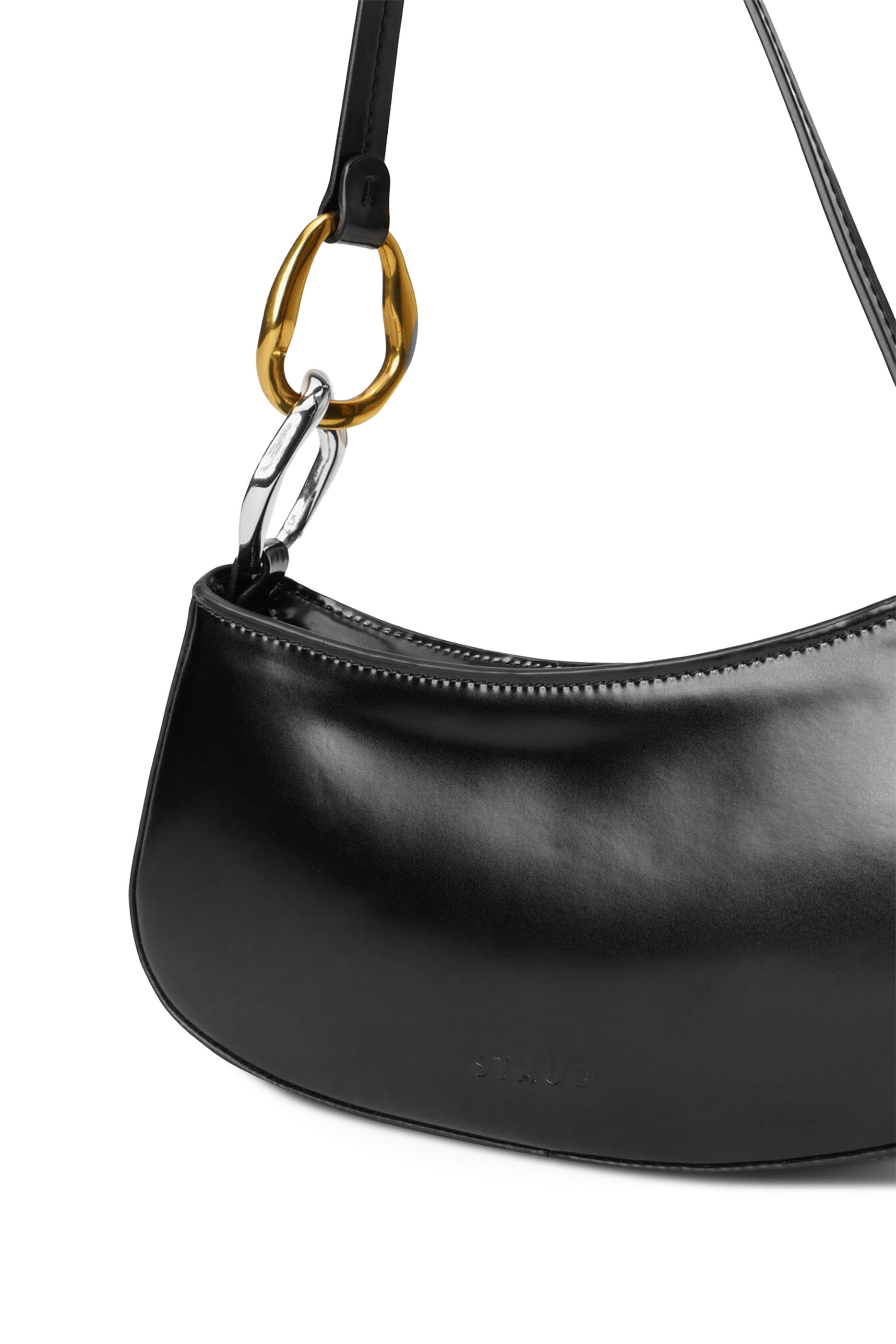 حقيبة كتف اولي جلد لامع