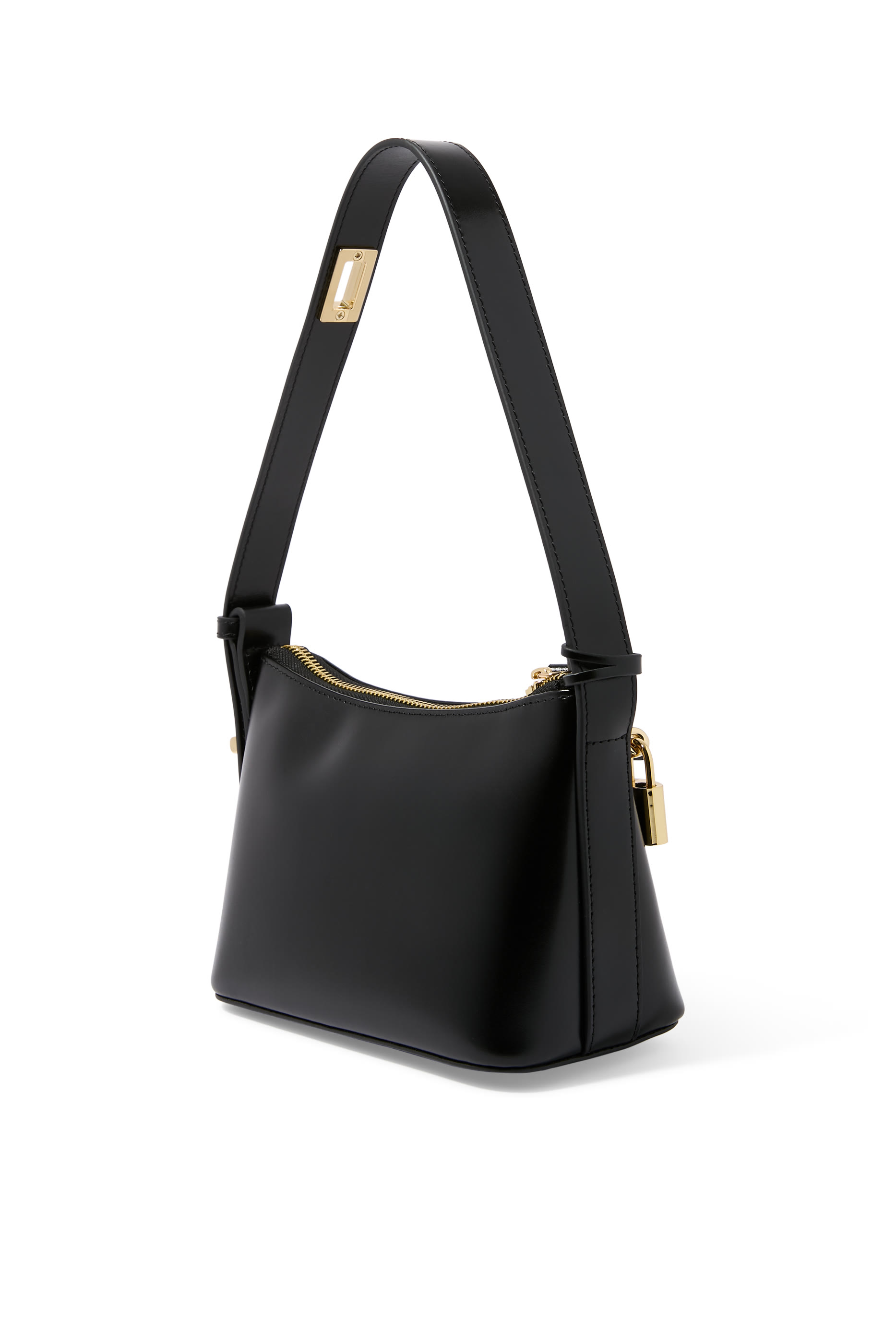 حقيبة هوبو صغيرة بتفاصيل ذهبية اللون