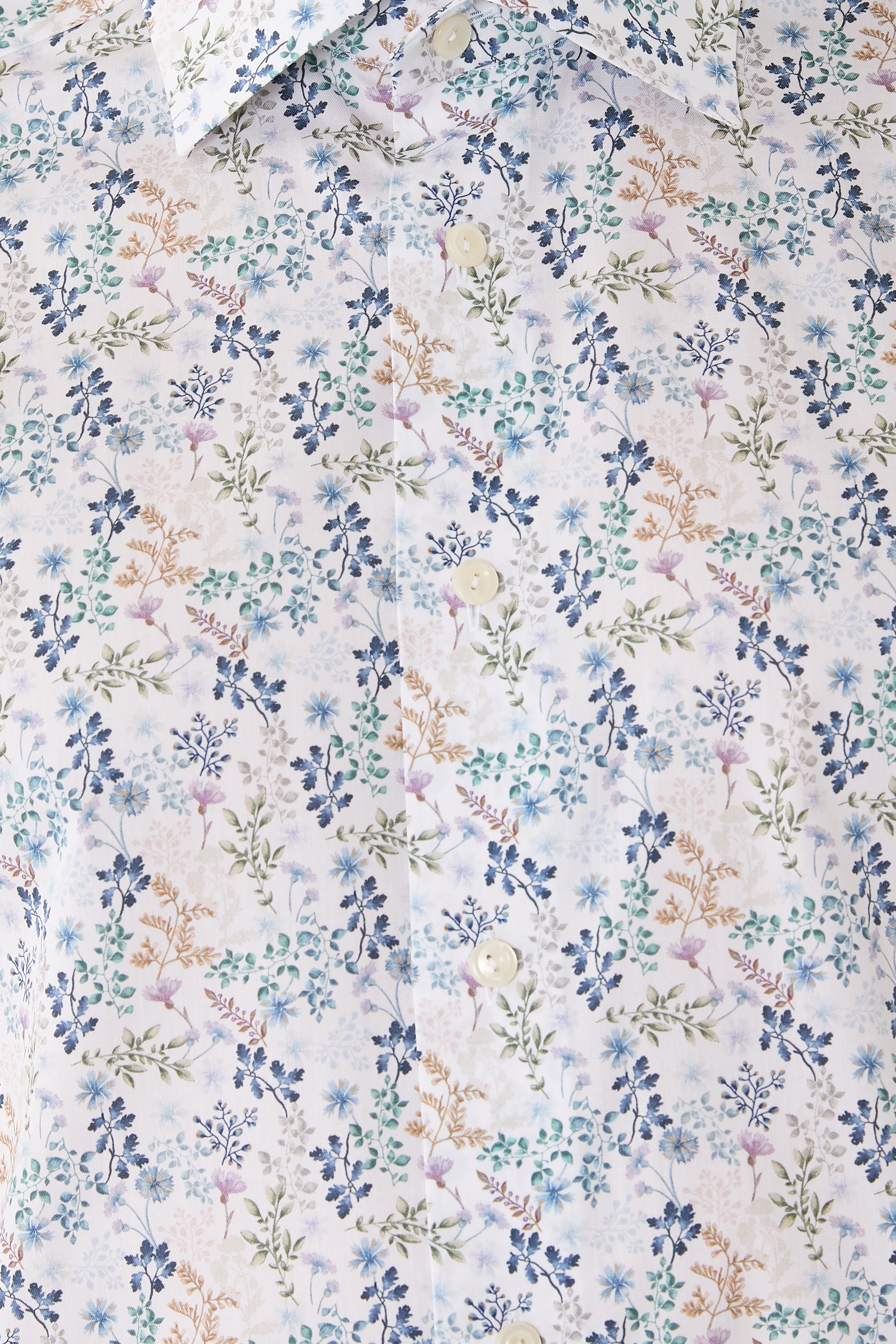 قميص بنقشة أزهار وشعار الماركة تويل