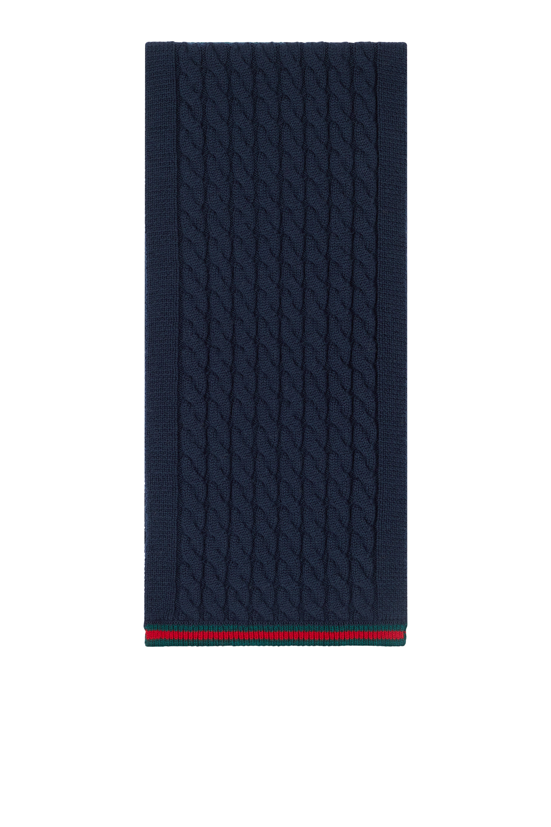 وشاح مزين بشريط ويب صوف منسوج للأطفال