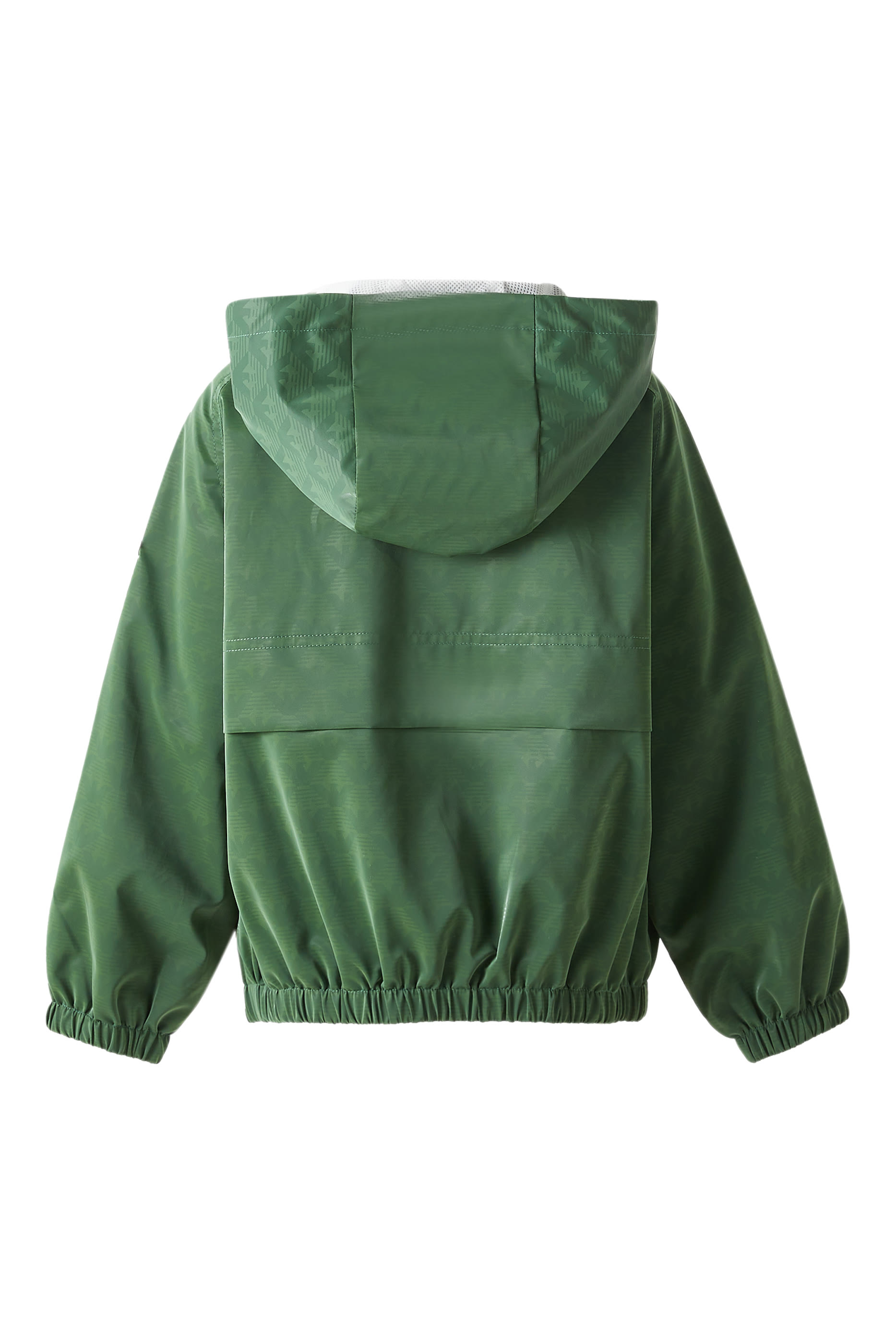 جاكيت بغطاء رأس بشعار الماركة للأطفال