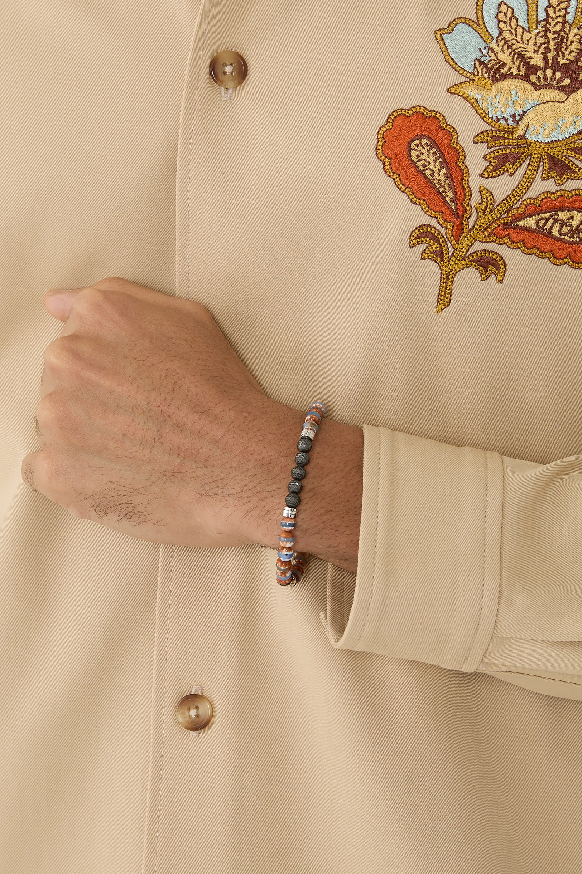 سوار جرافياتو ستونهنج بعقيق، فضة إسترلينية