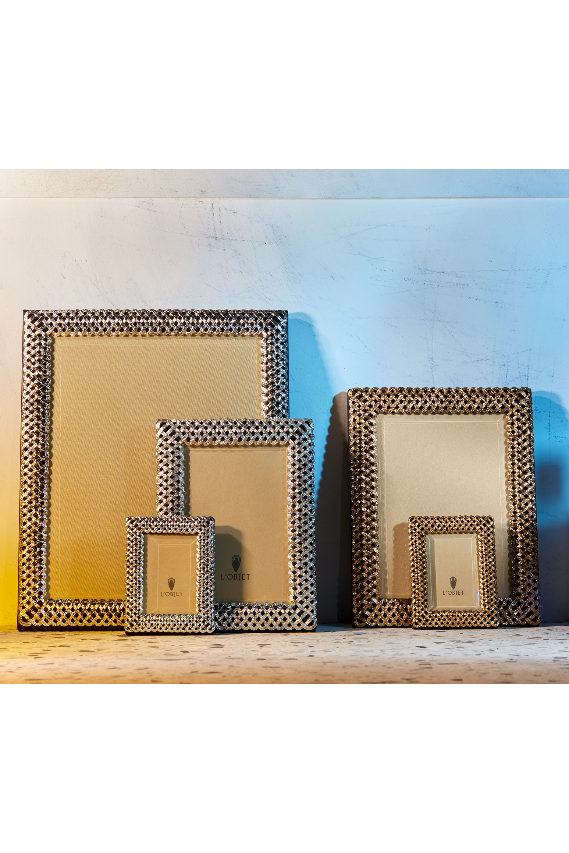 إطار بتصميم مجدول مقاس 4 &times; 6 بوصة