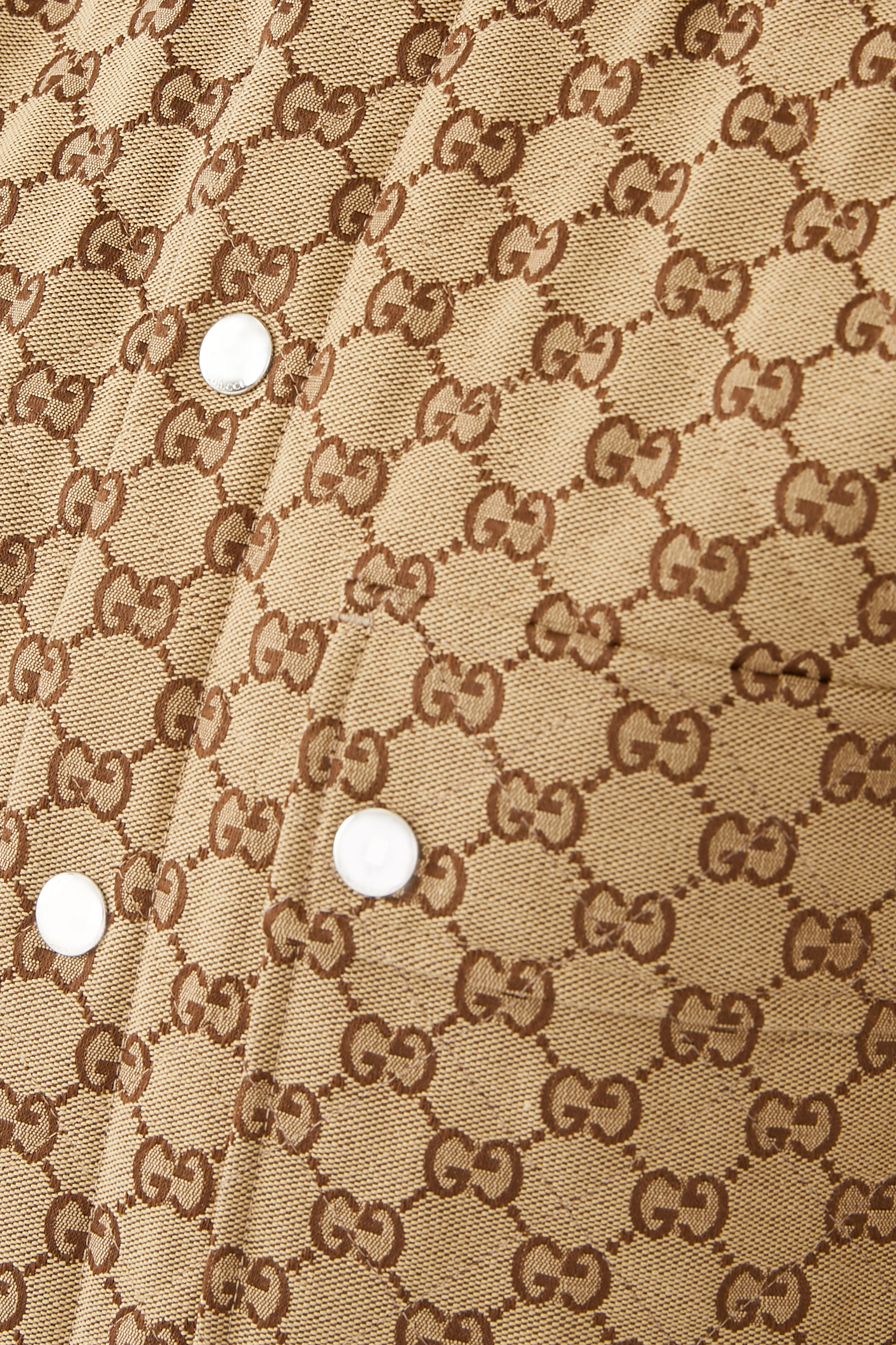 قميص بنقشة حرفي شعار الماركة قماش قنب