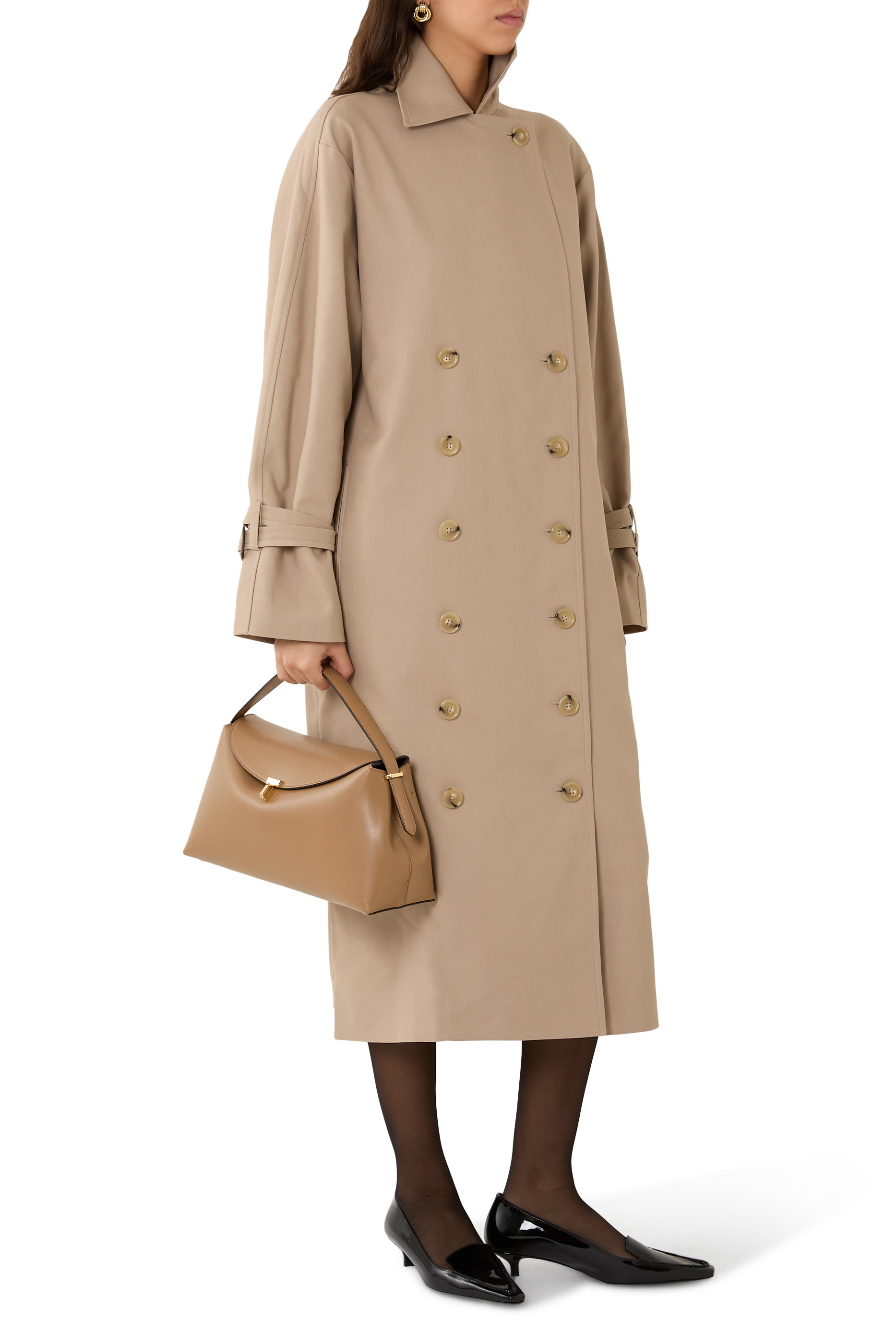 حقيبة بإغلاق T ويد علوية جلد