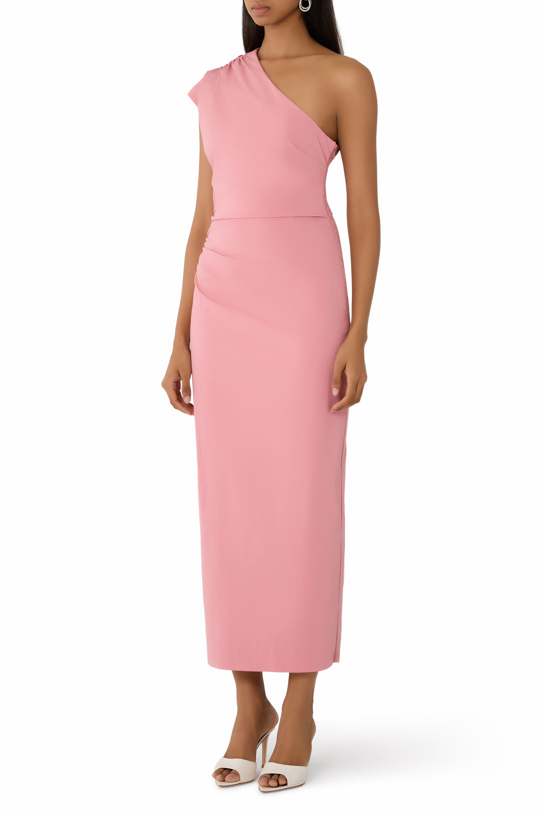 Campbell Asymmetrical Midi Dress 