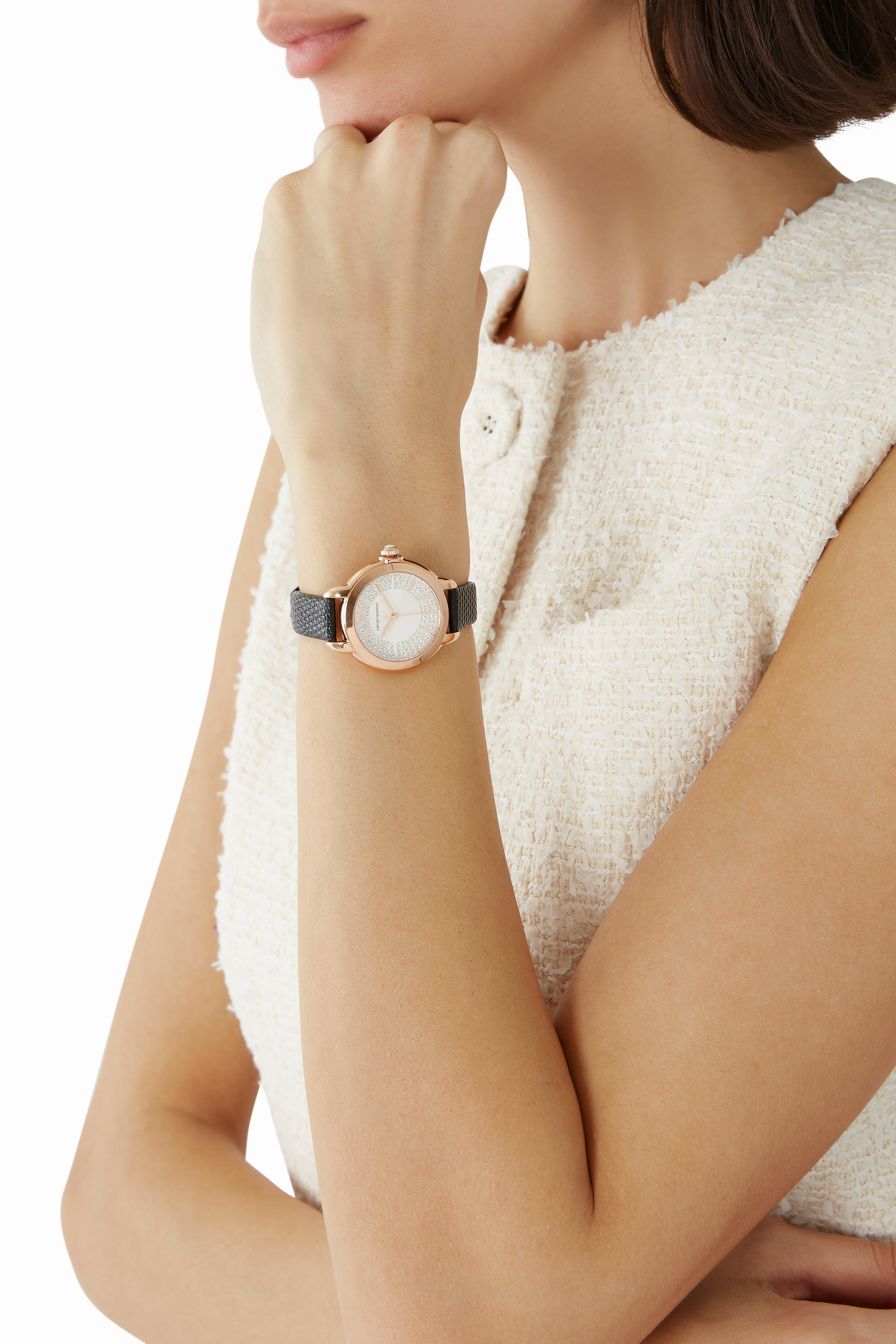 ساعة ميا 32 مم جلد