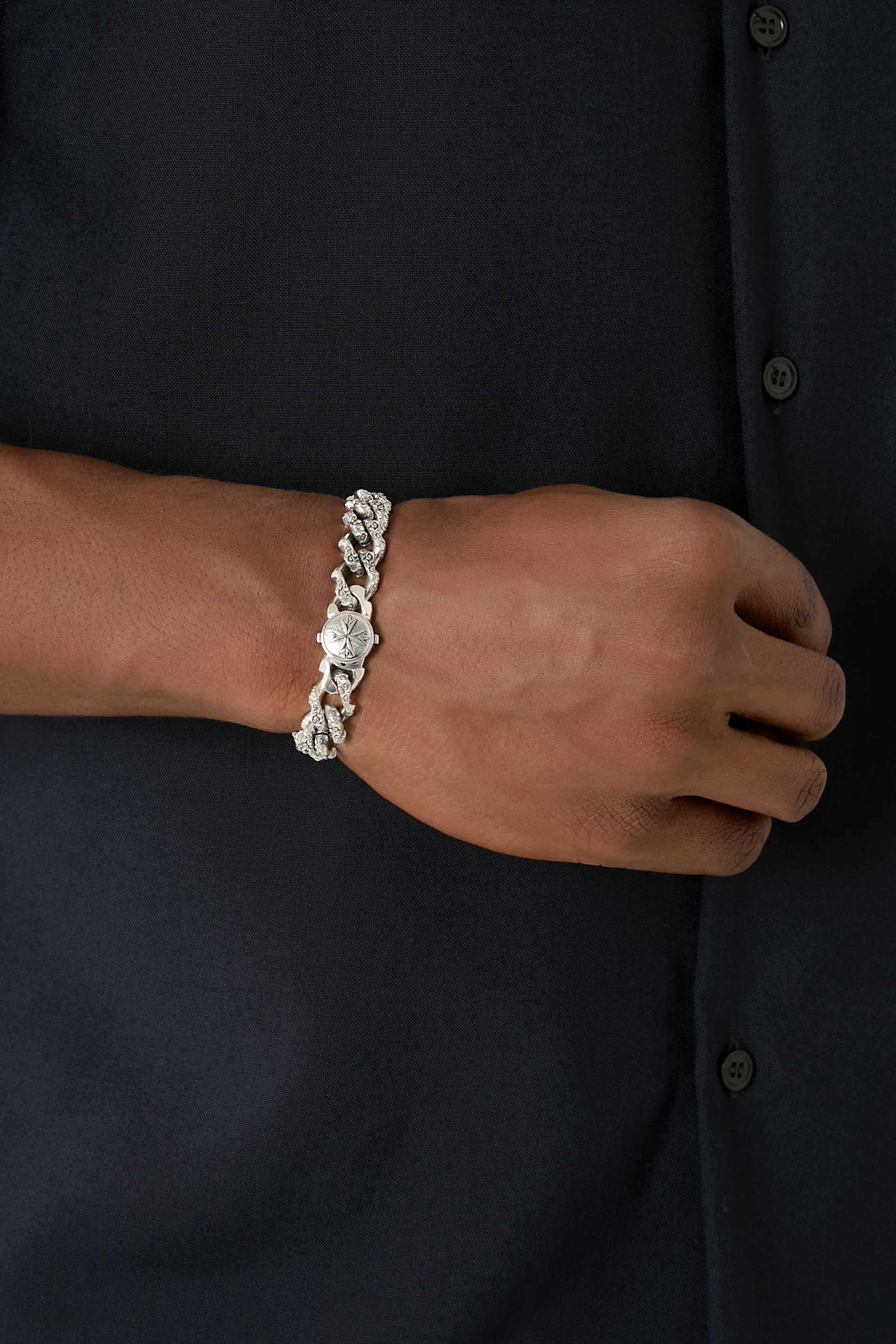 سوار فلوريش بتصميم سلسلة، فضة إسترلينية