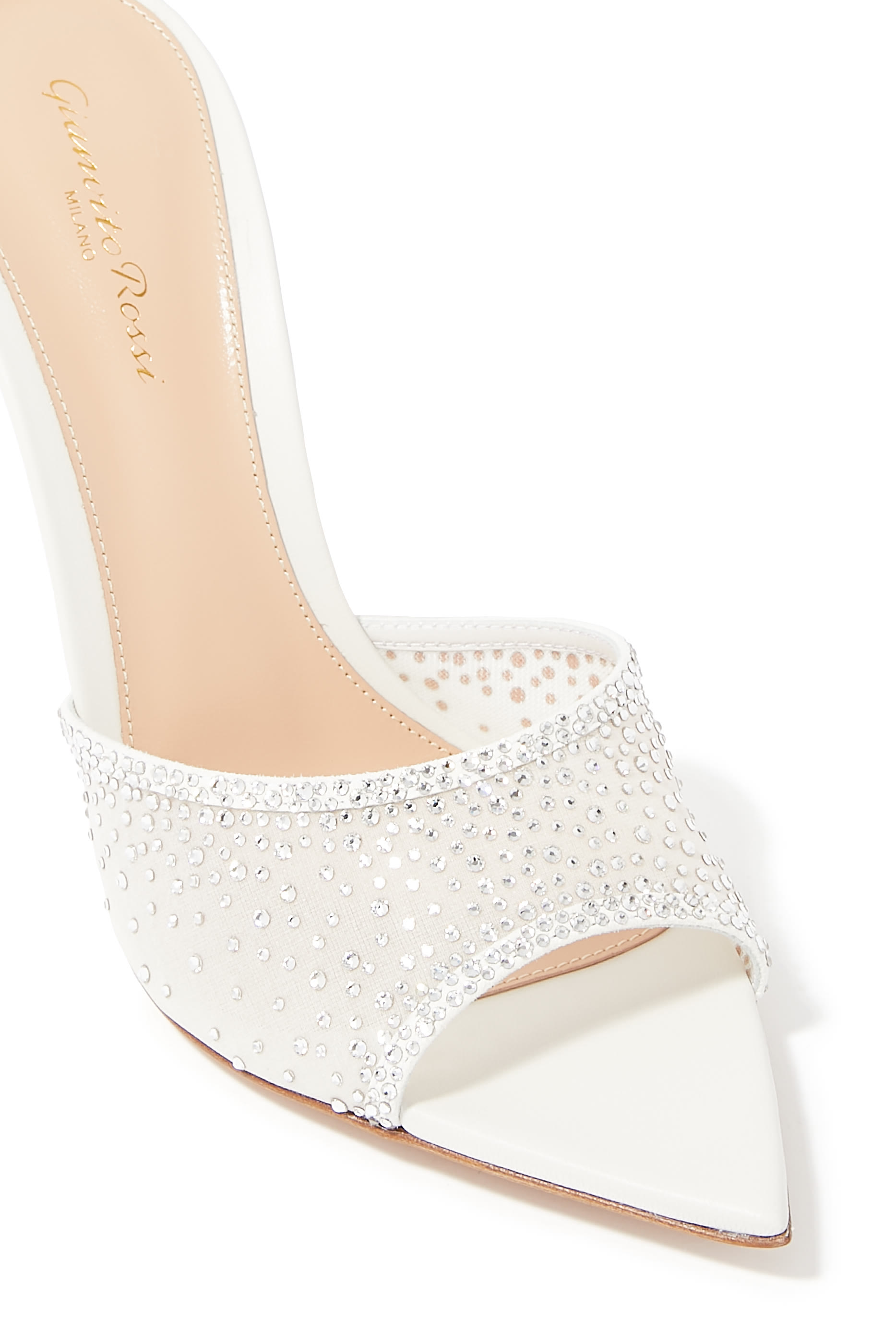 حذاء مفتوح رانيا 105 مرصع بالكريستال أورجانزا وشمواه