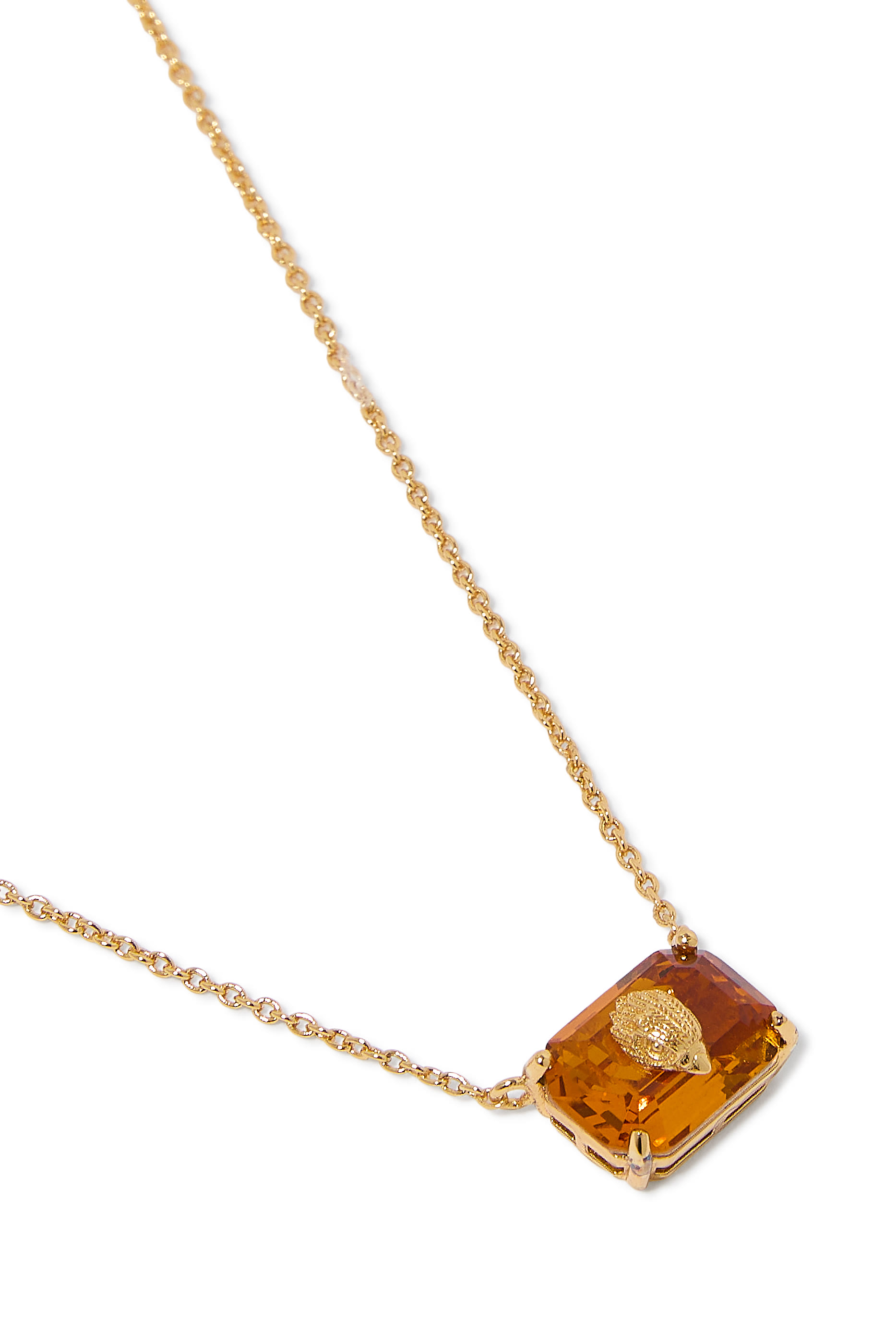 قلادة مرصعة بكريستال والتورمالين شبه الثمين، نحاس