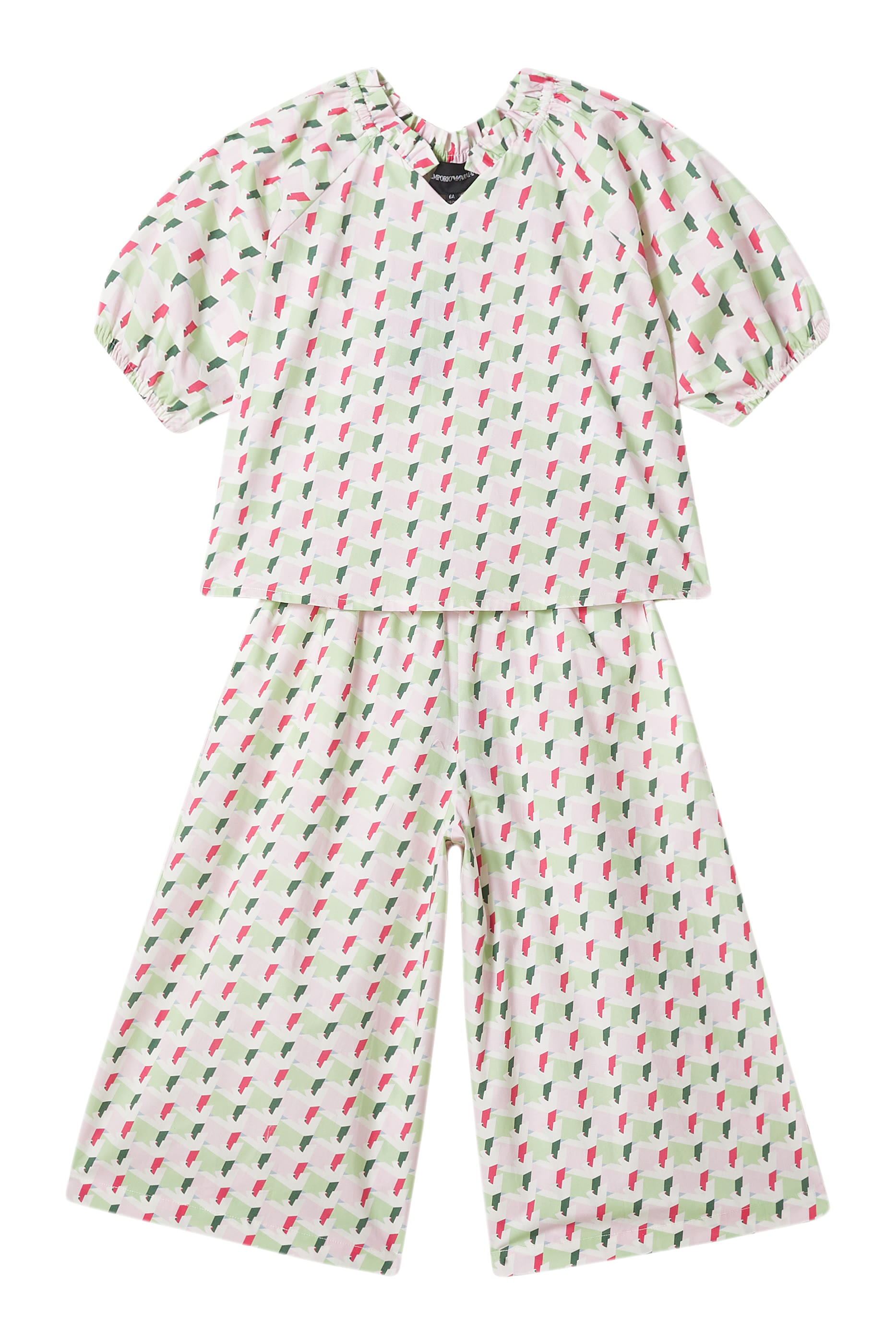 بلوزة مزينة كليا بنقشة زهور للأطفال