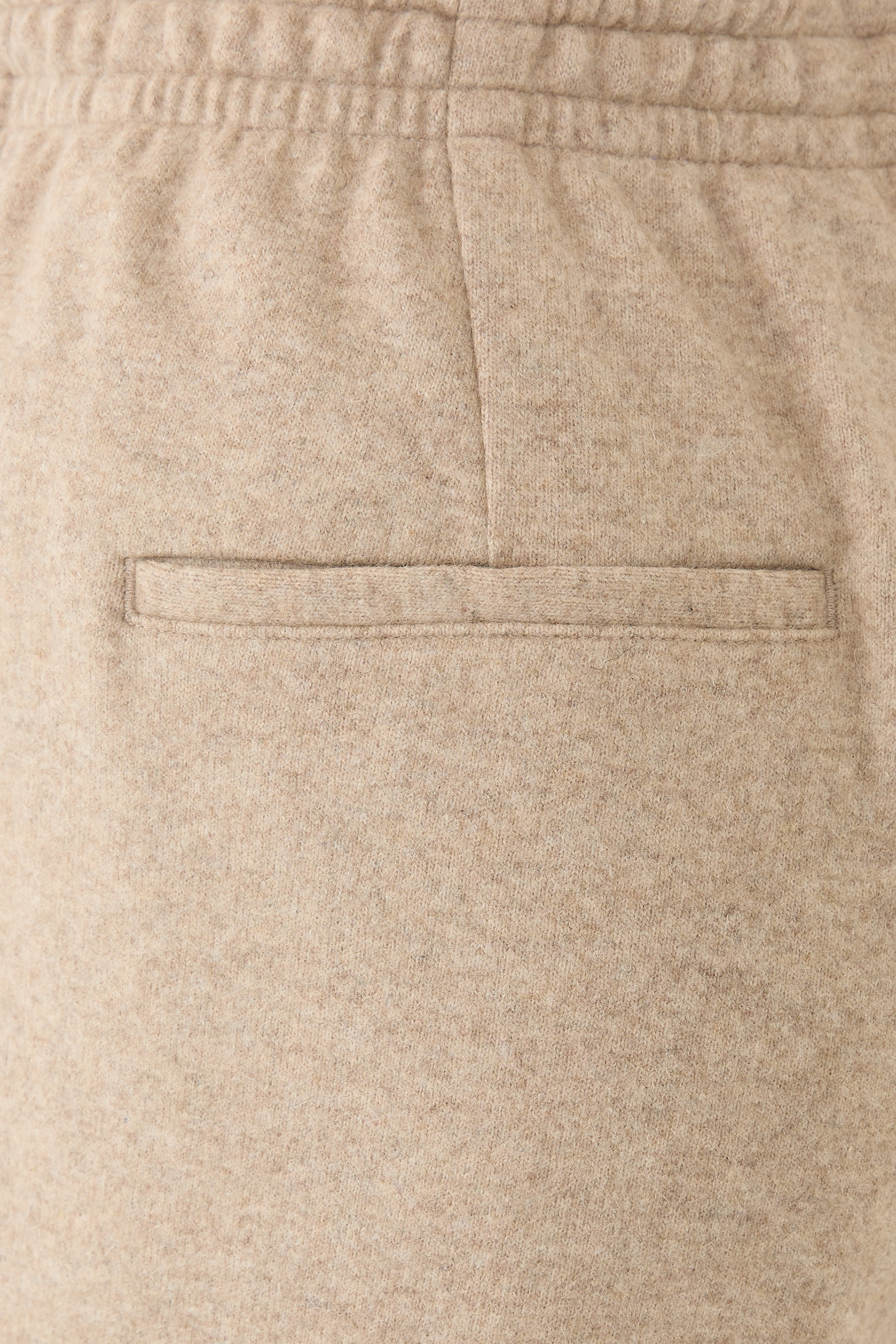 بنطال بقصة ساق واسعة مزيج صوف