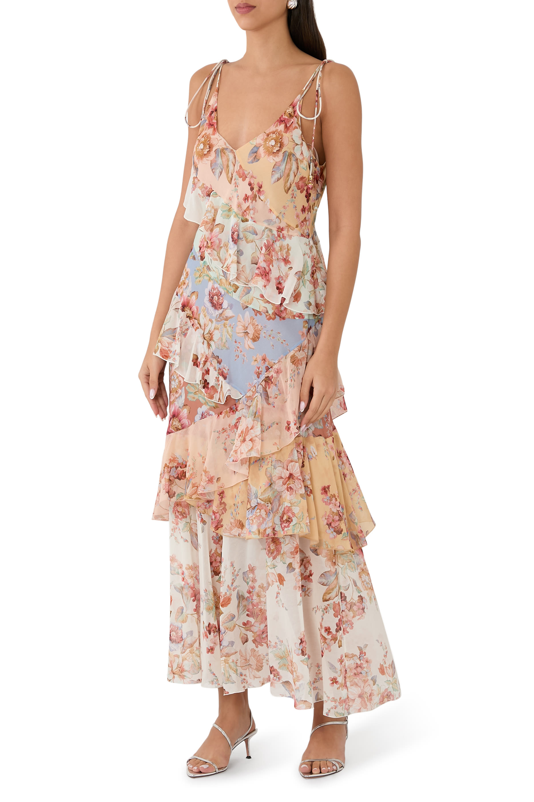 فستان أوكين سهل الارتداء بكشكش