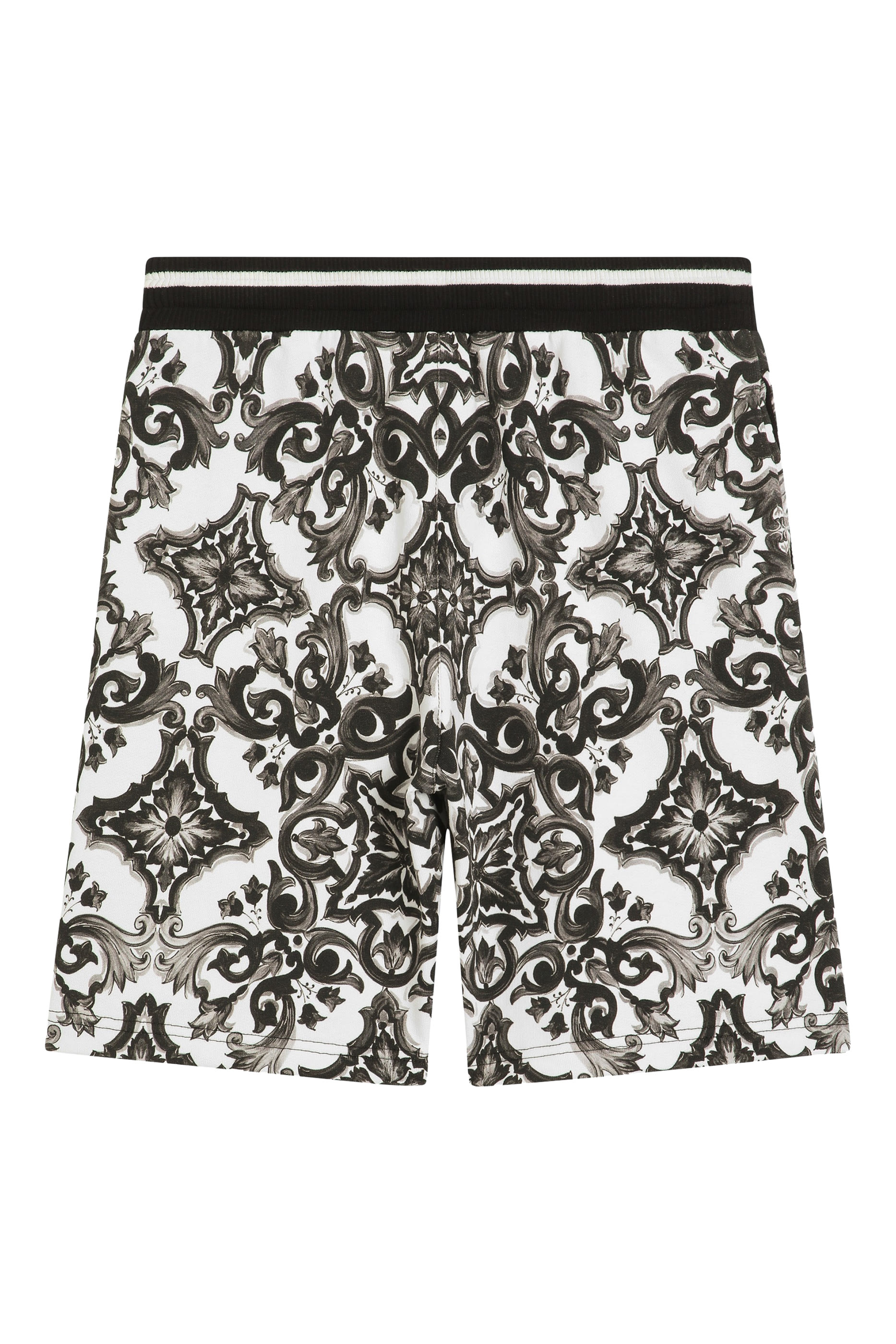 شورت برمودا بنقشة مايوليكا صوف للأطفال