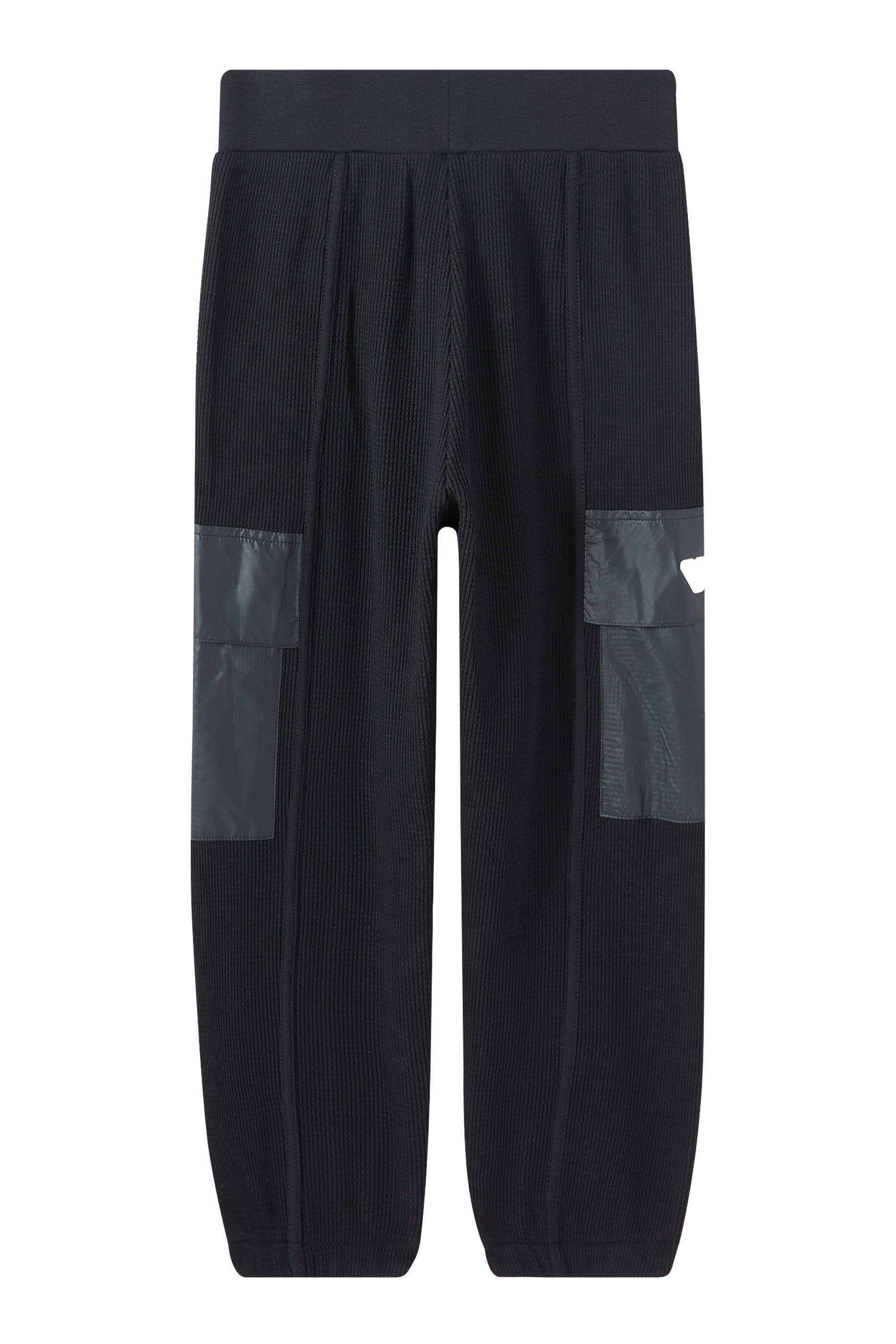 بنطال رياضي برباط تضييق قماش متشابك للأطفال