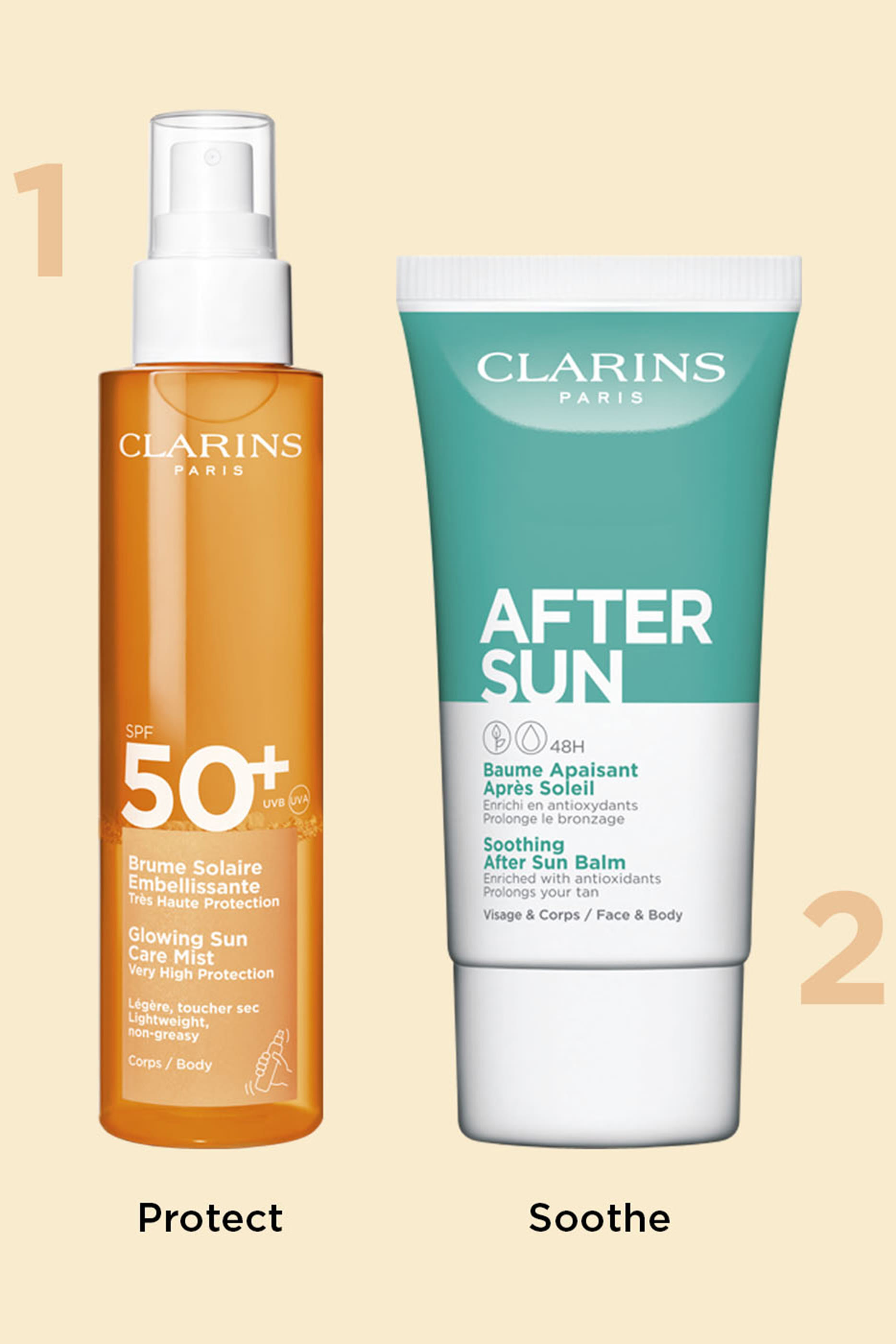 بخاخ صن كير واقي من الشمس بعامل حماية SPF50+ للحصول على بشرة متوهجة