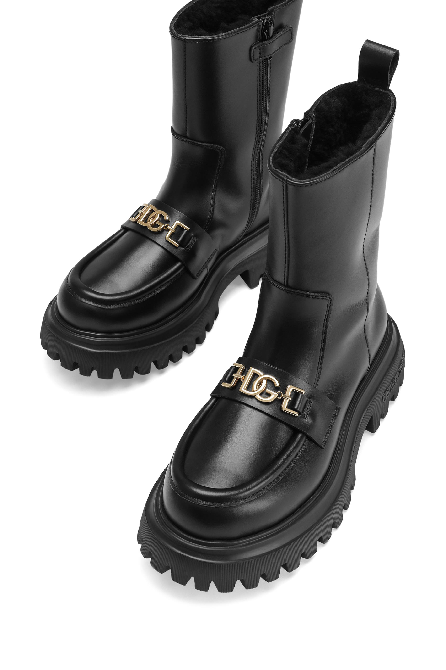 بوت على الكاحل جلد عجل نابا للأطفال